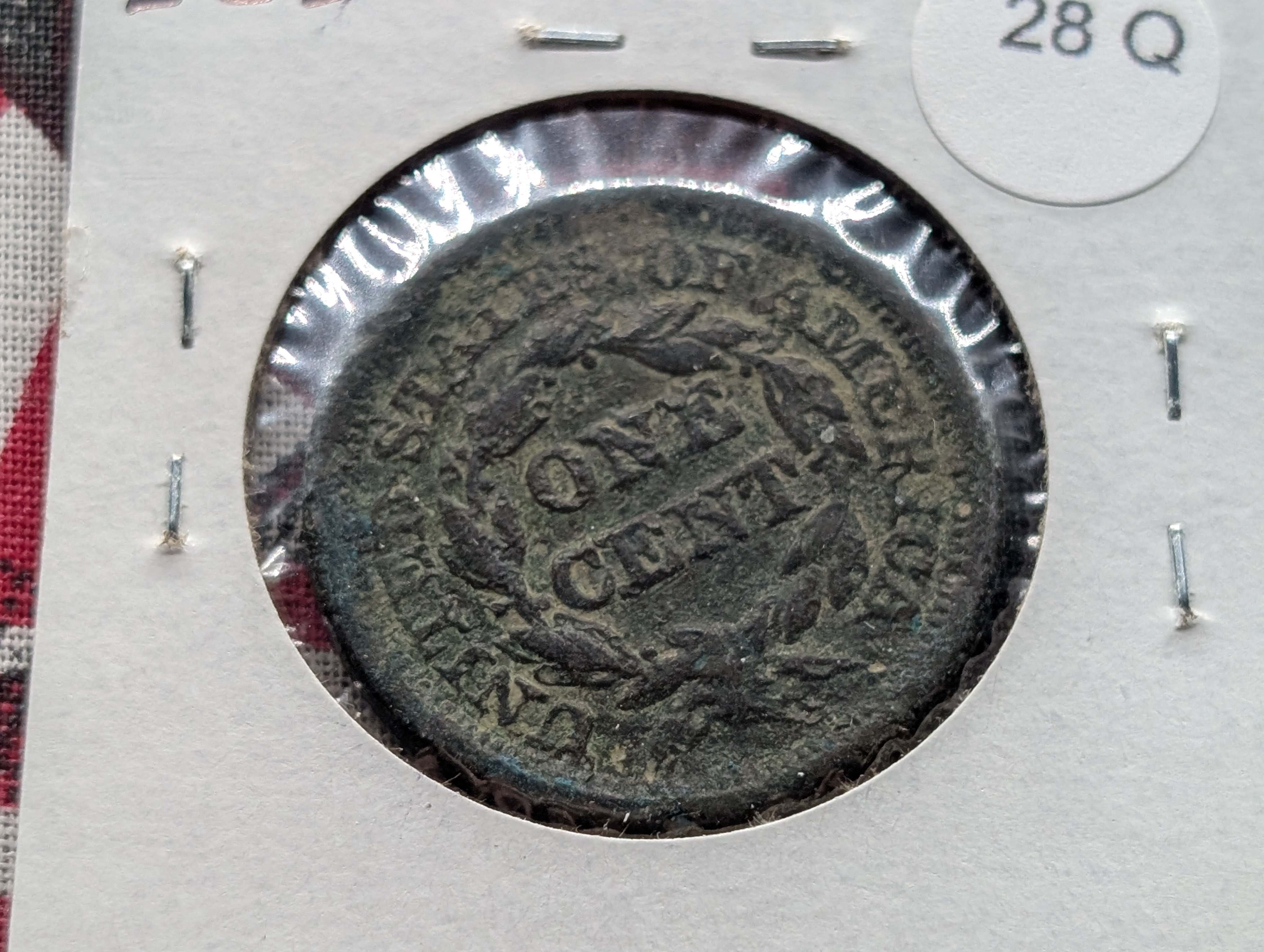 1849 Braided Hair Large Cent