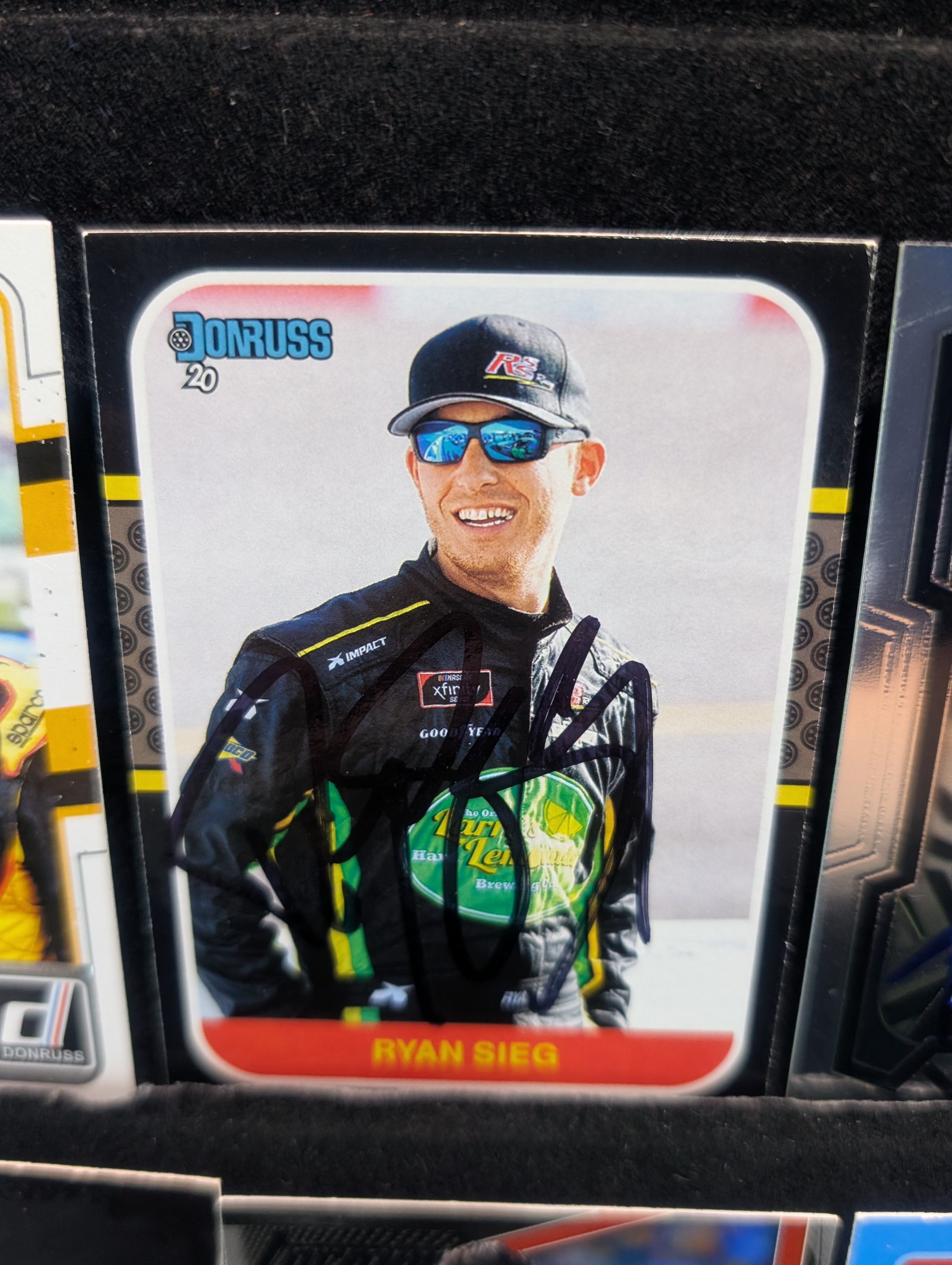 (8) Racing In Person Autographed Cards - Ryan Sieg, Gray Gaulding, David Starr - No COAs
