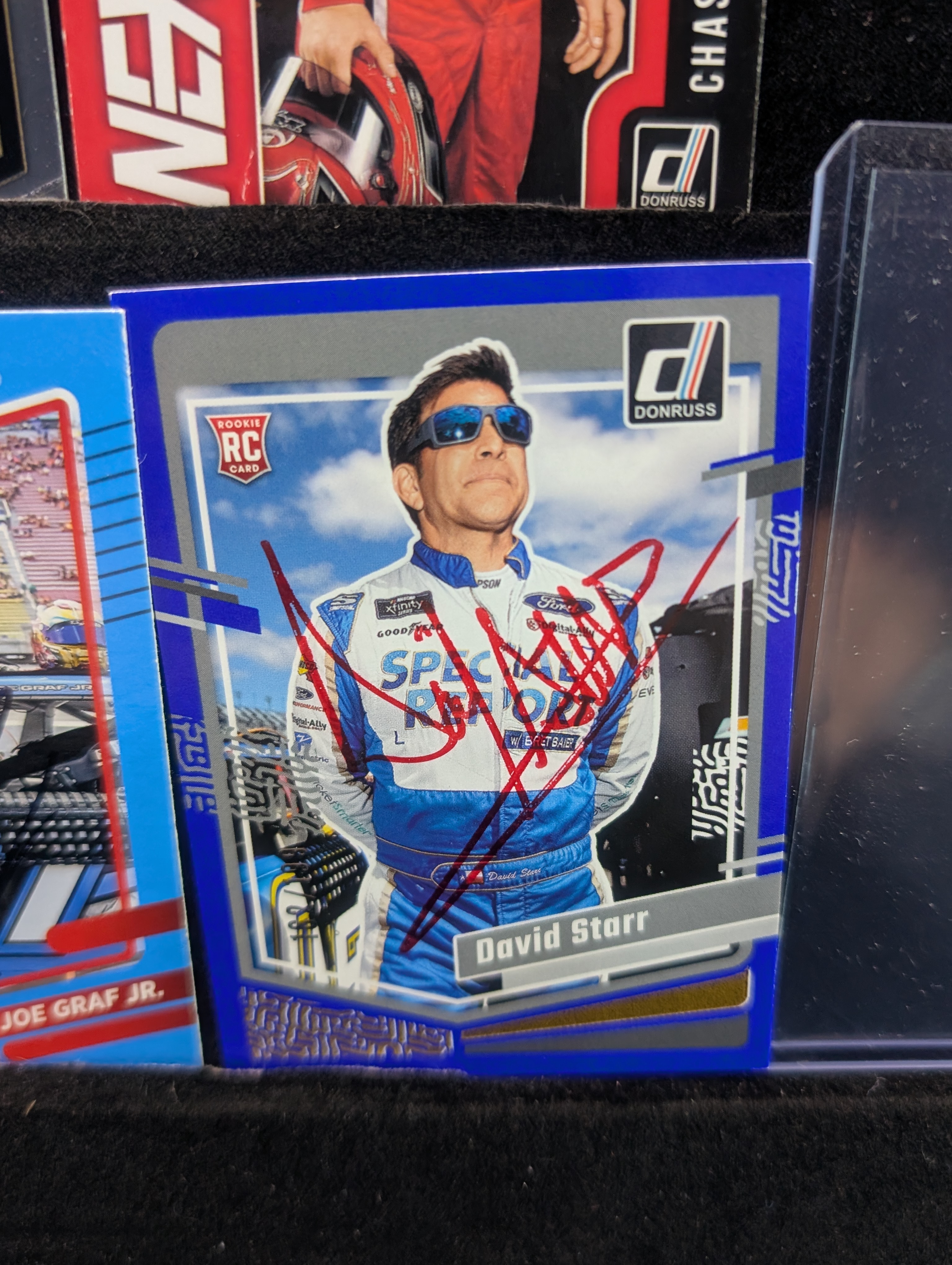 (8) Racing In Person Autographed Cards - Ryan Sieg, Gray Gaulding, David Starr - No COAs
