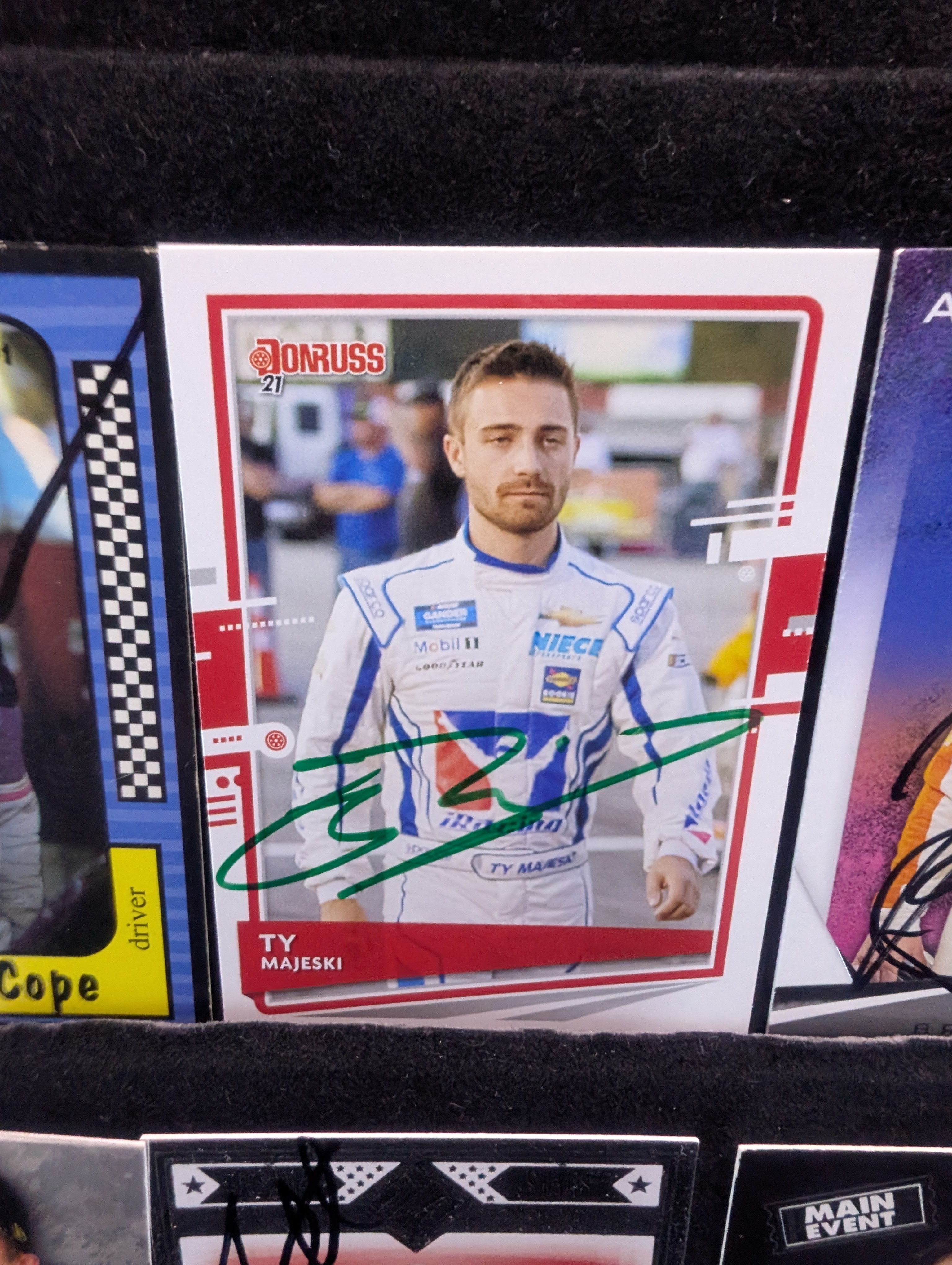 (8) Racing In Person Autographed Cards - Derrike Cope, Brad Smith, Spencer Boyd - No COA
