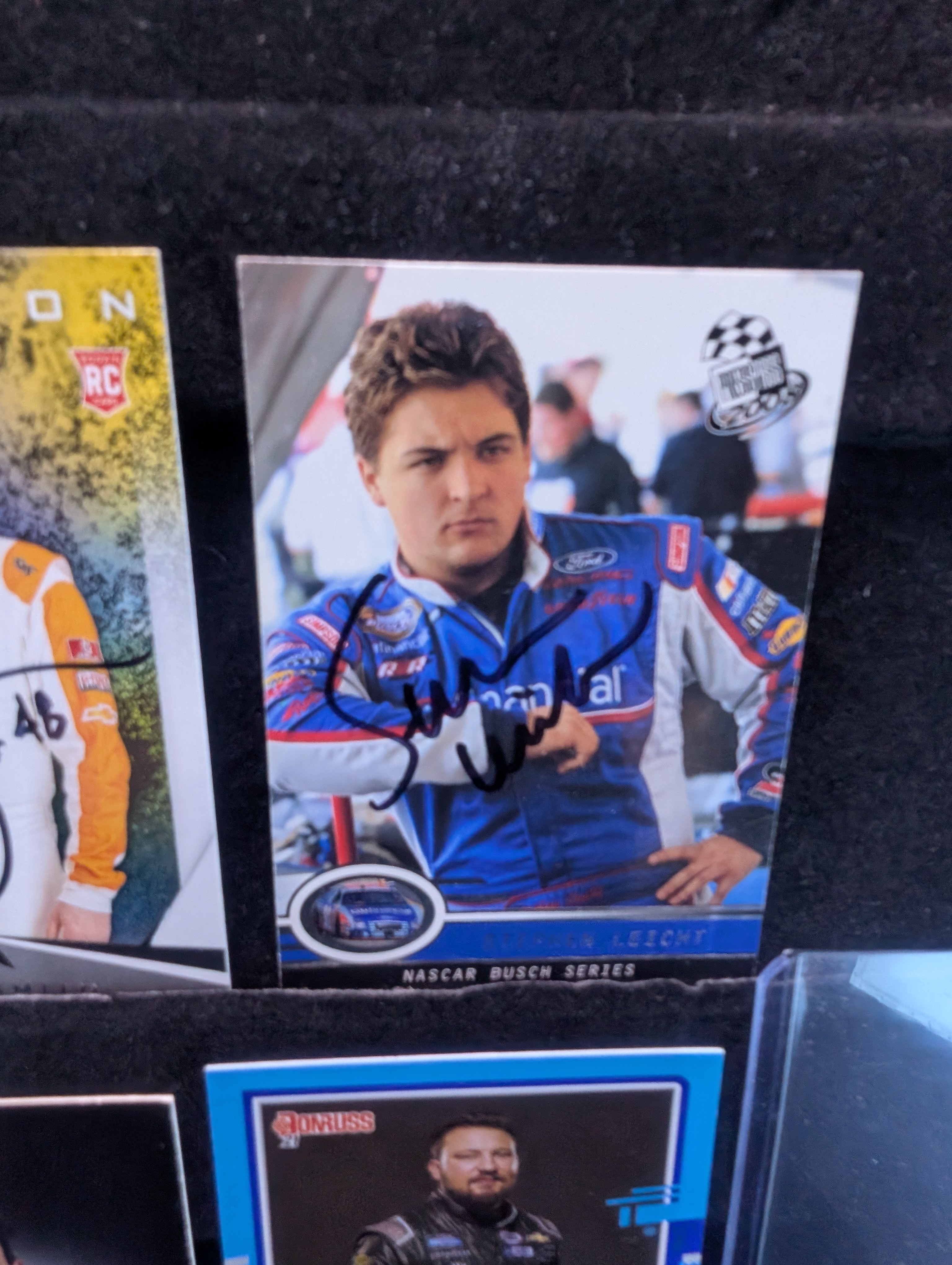 (8) Racing In Person Autographed Cards - Derrike Cope, Brad Smith, Spencer Boyd - No COA