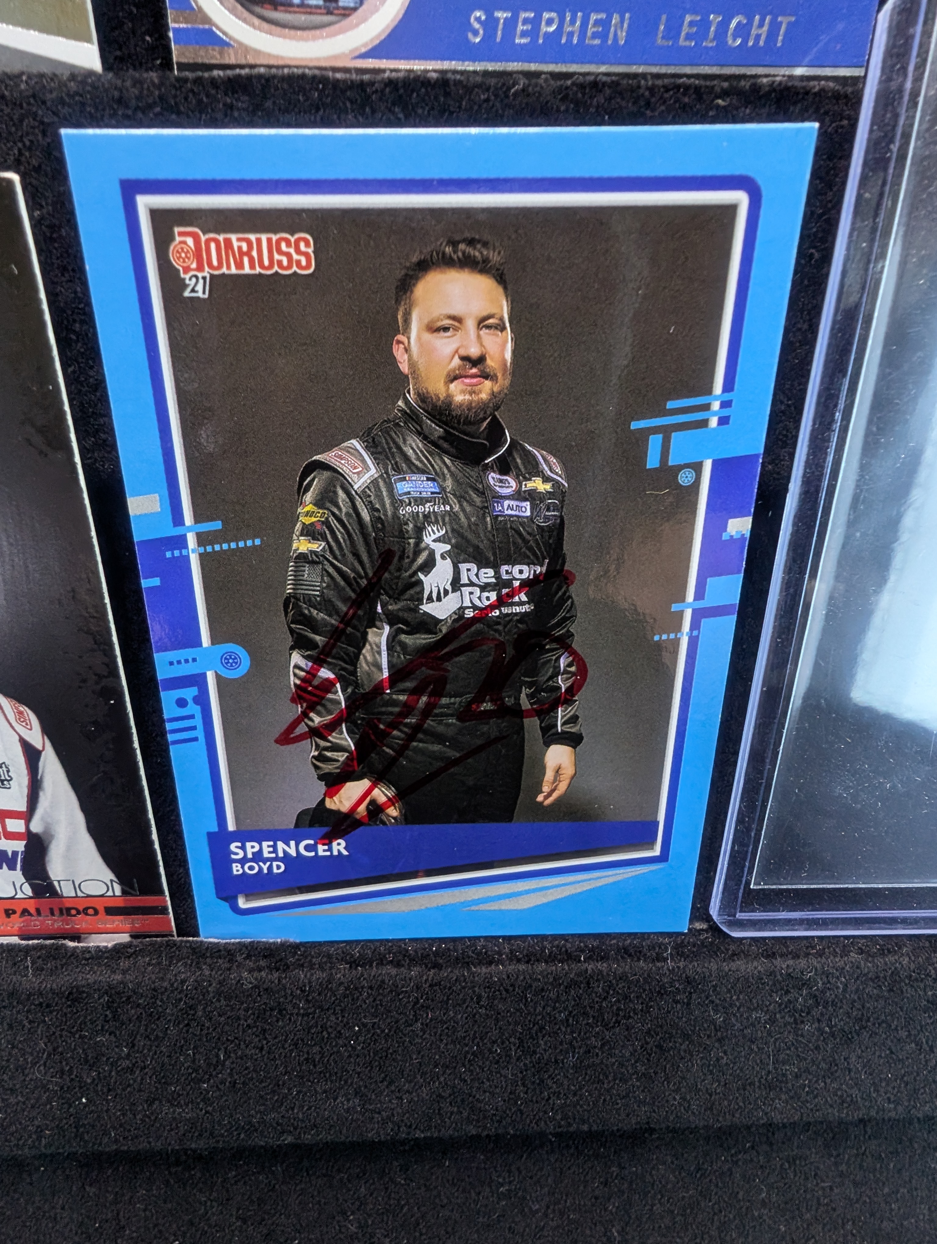 (8) Racing In Person Autographed Cards - Derrike Cope, Brad Smith, Spencer Boyd - No COA