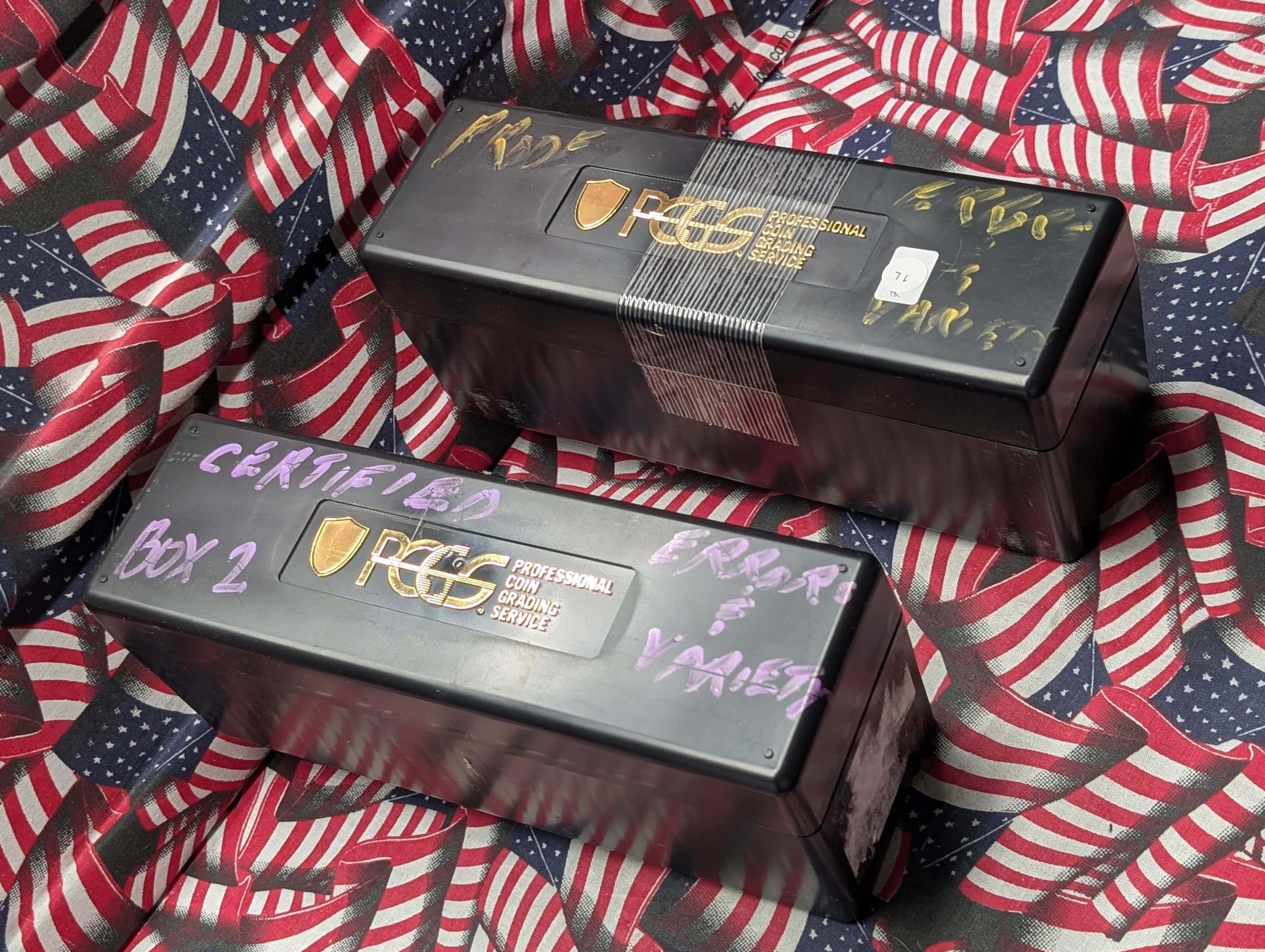 (2) Used PCGS Coin Storage Boxes