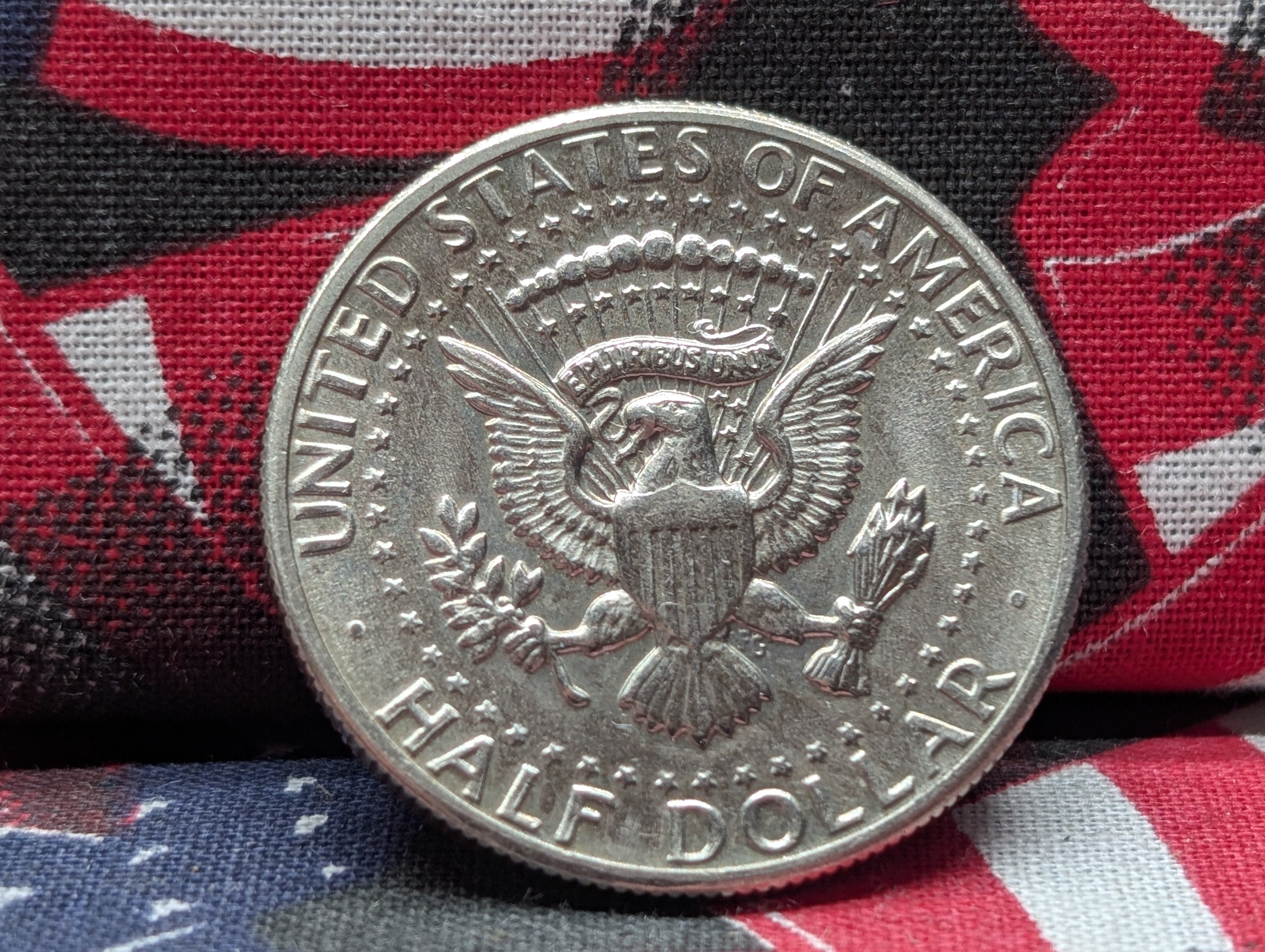1971-D Kennedy Half Dollar, Misaligned Die- A lot of Original Luster
