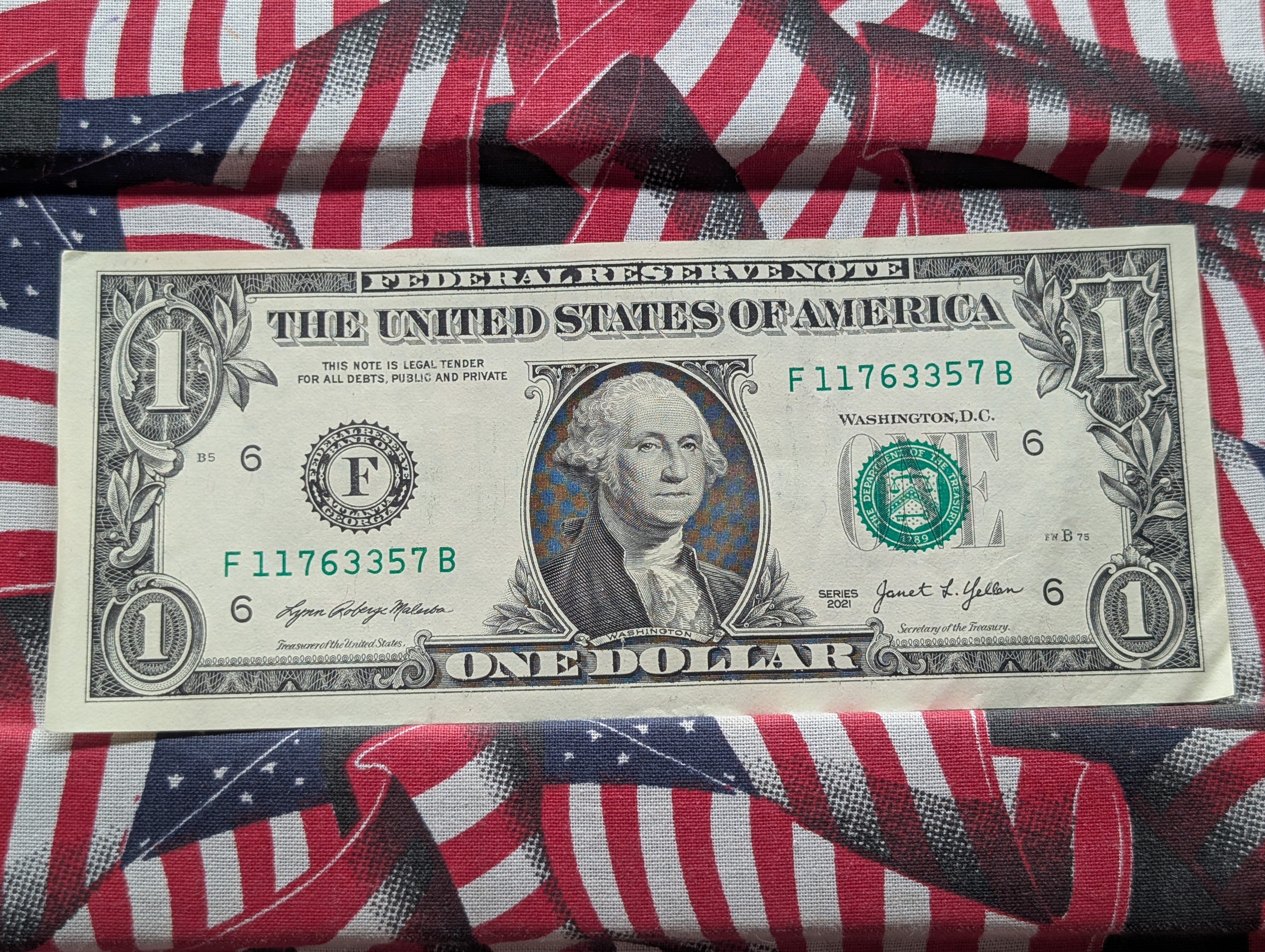 (2) 2021 Series Off Center $1 Dollar Notes