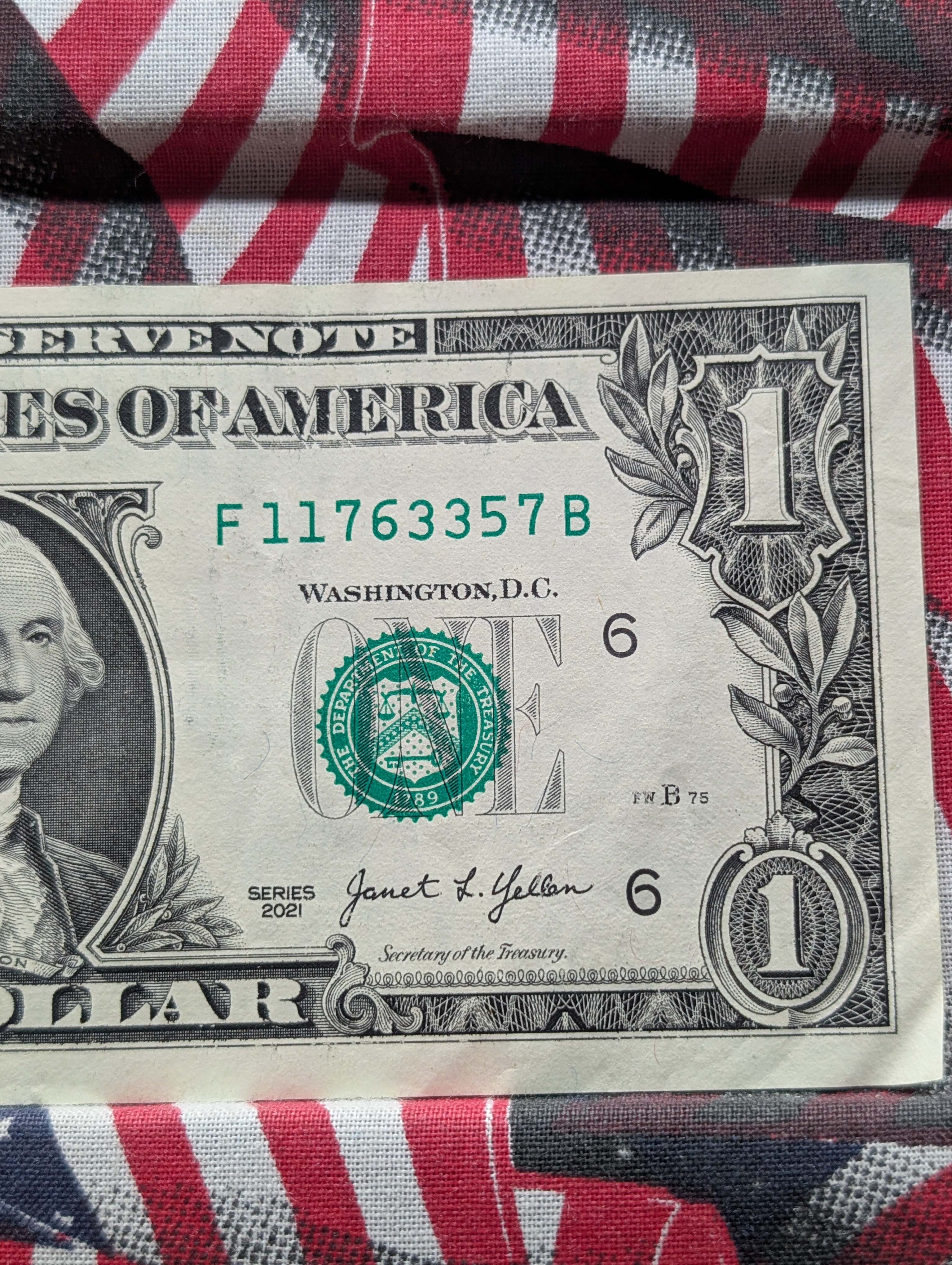 (2) 2021 Series Off Center $1 Dollar Notes