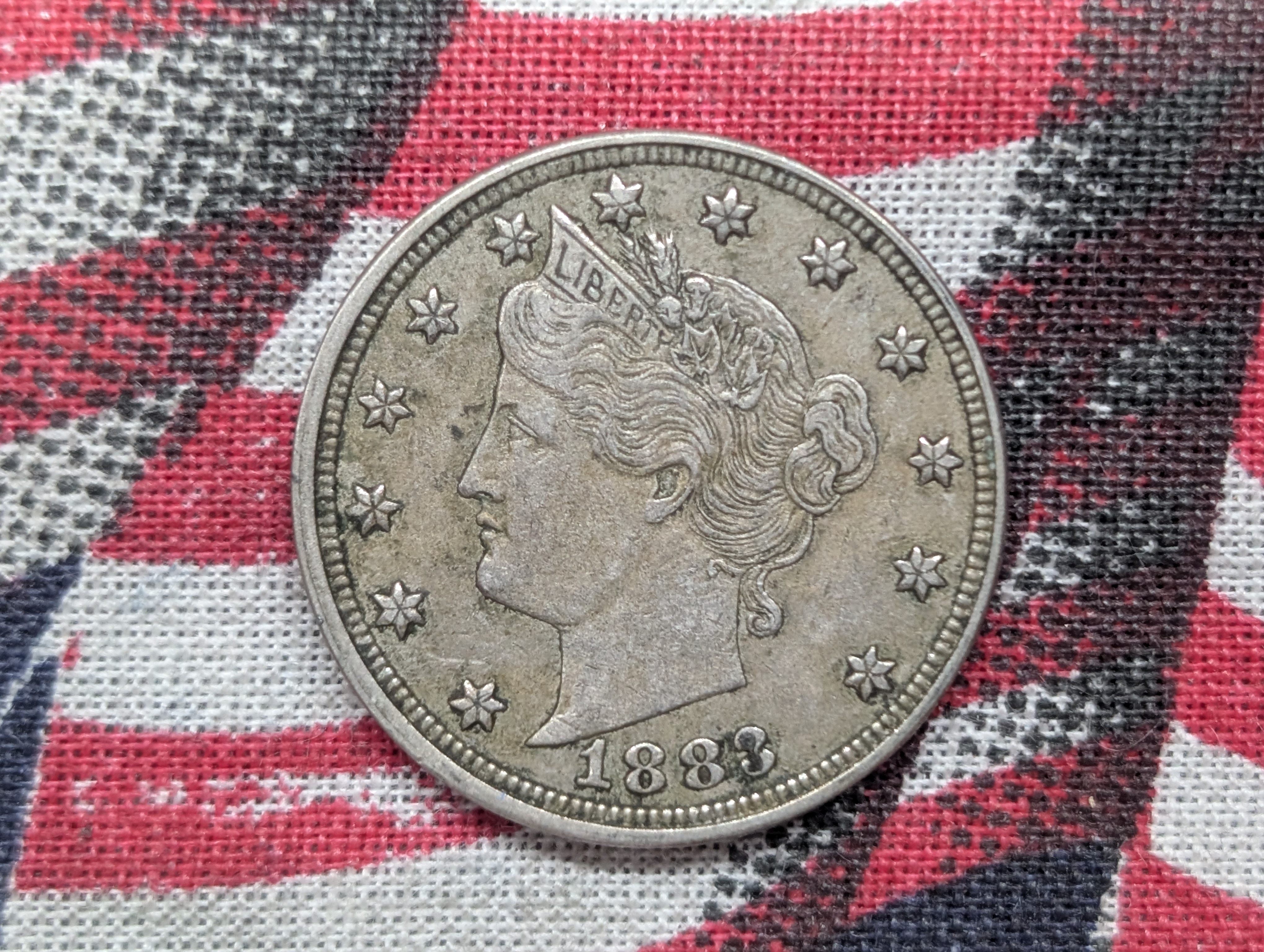 1883 Liberty Head V Nickel - No Cents
