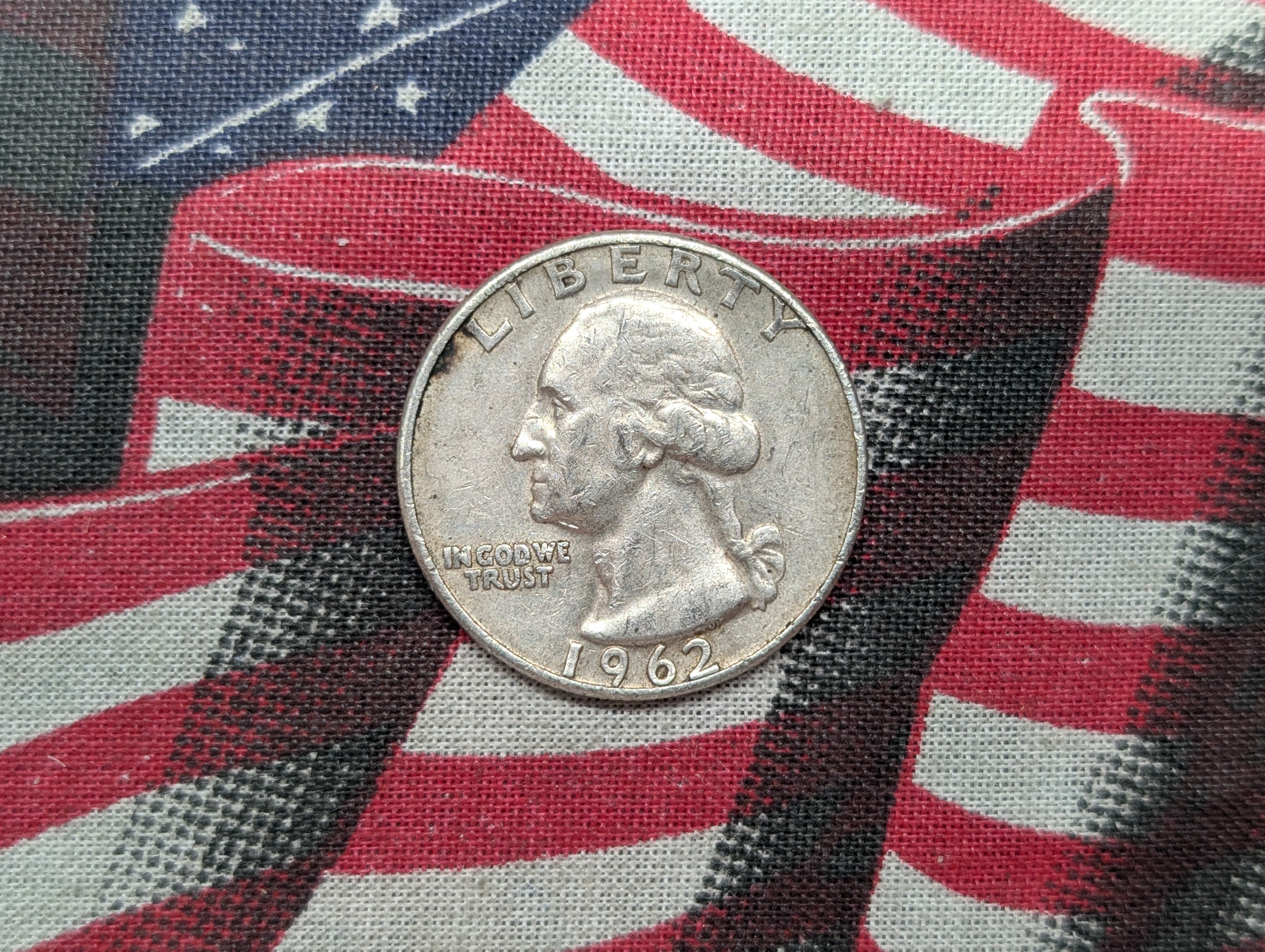 1962-D 90% Silver Washington Quarter