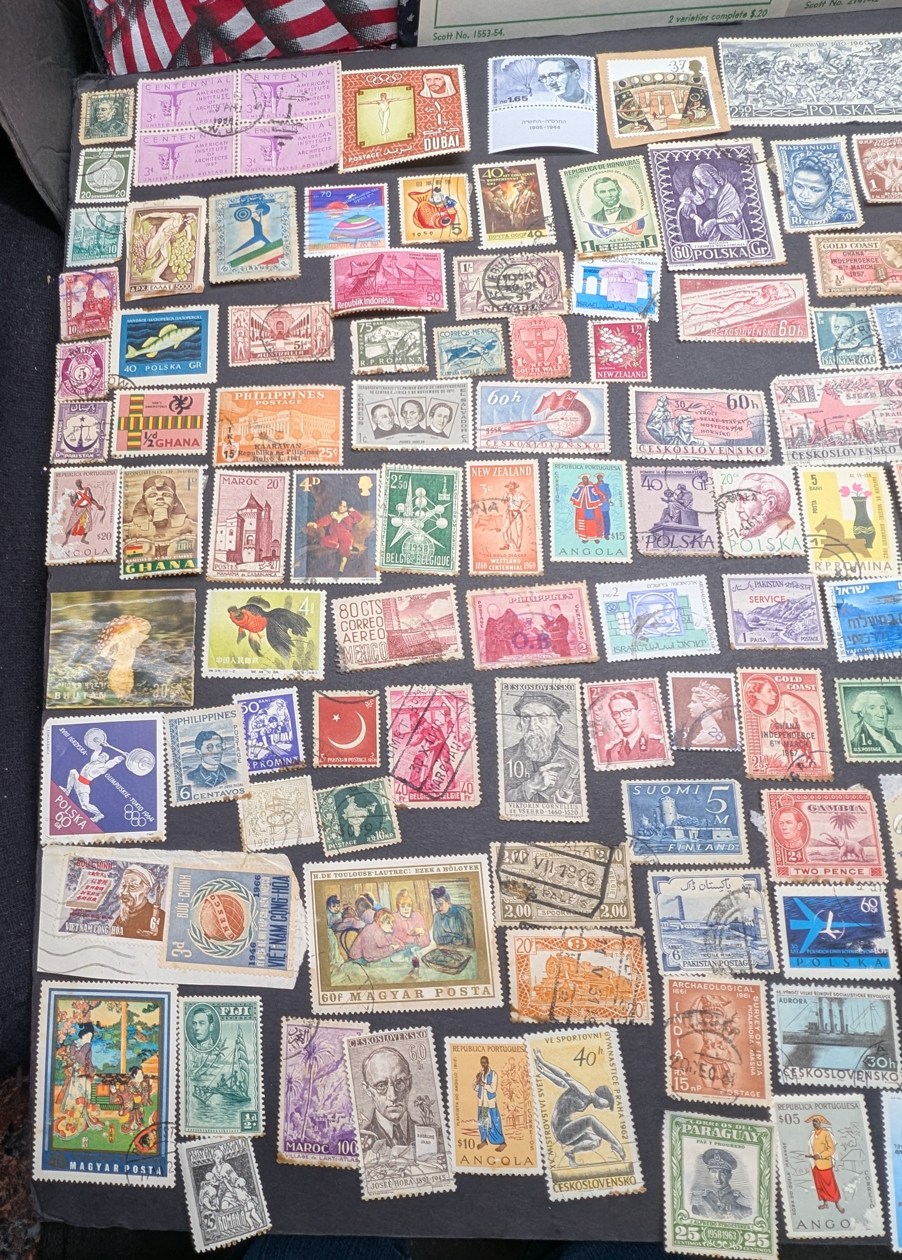 Nice Wide Collection Worldwide Stamps, Used Along with some Mint