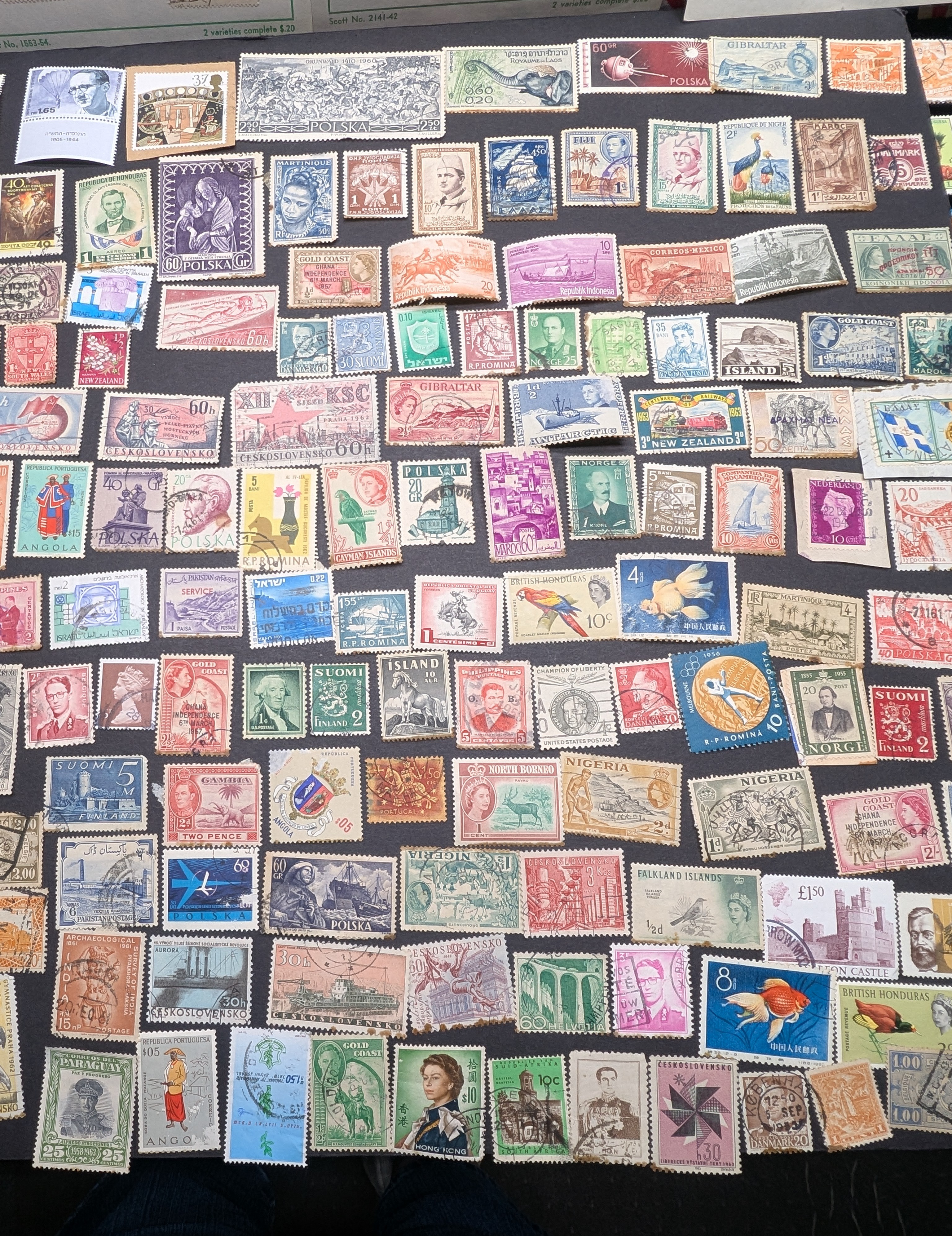 Nice Wide Collection Worldwide Stamps, Used Along with some Mint