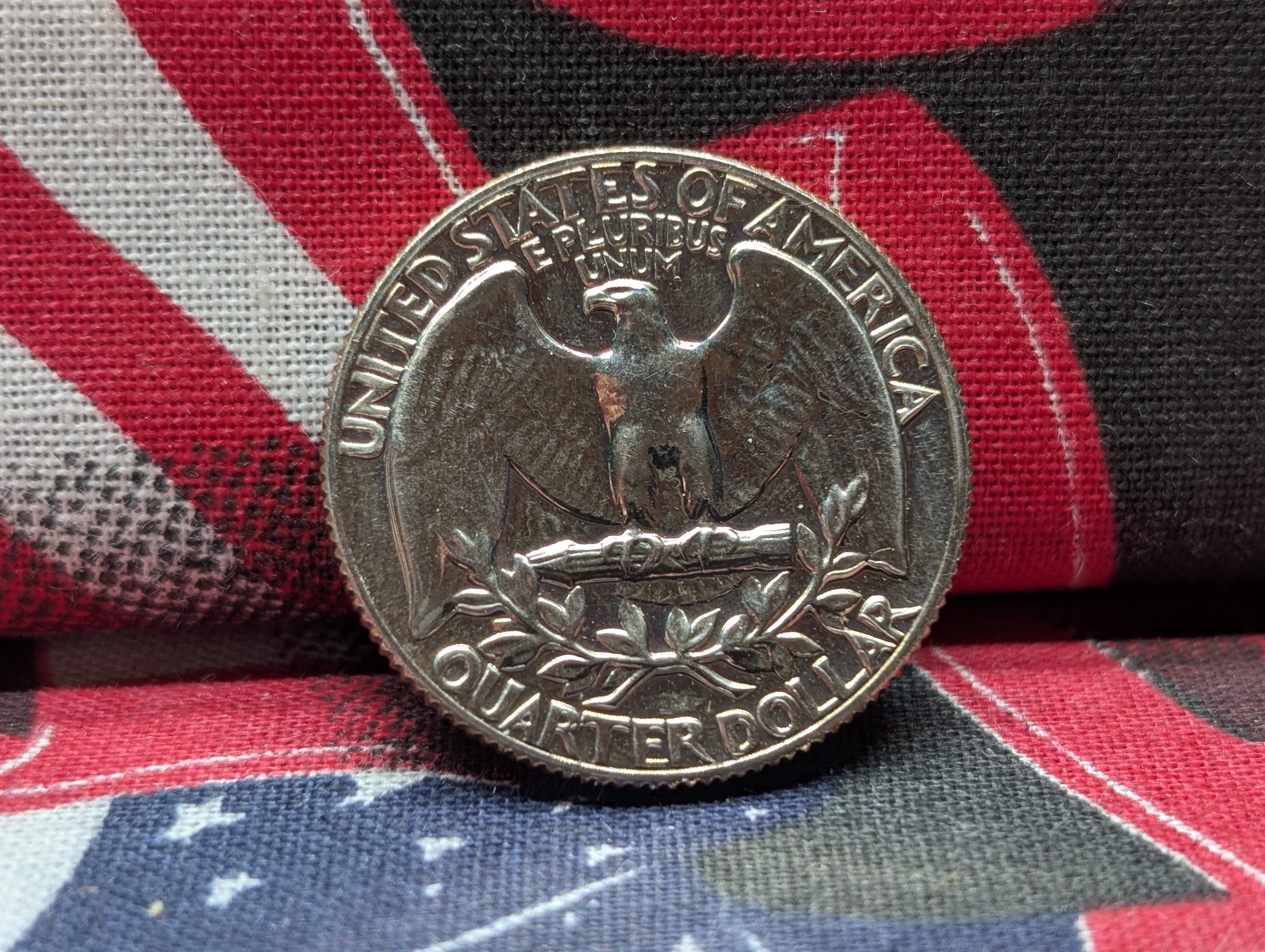 1968-S Proof Washington Quarter TYPE B Reverse