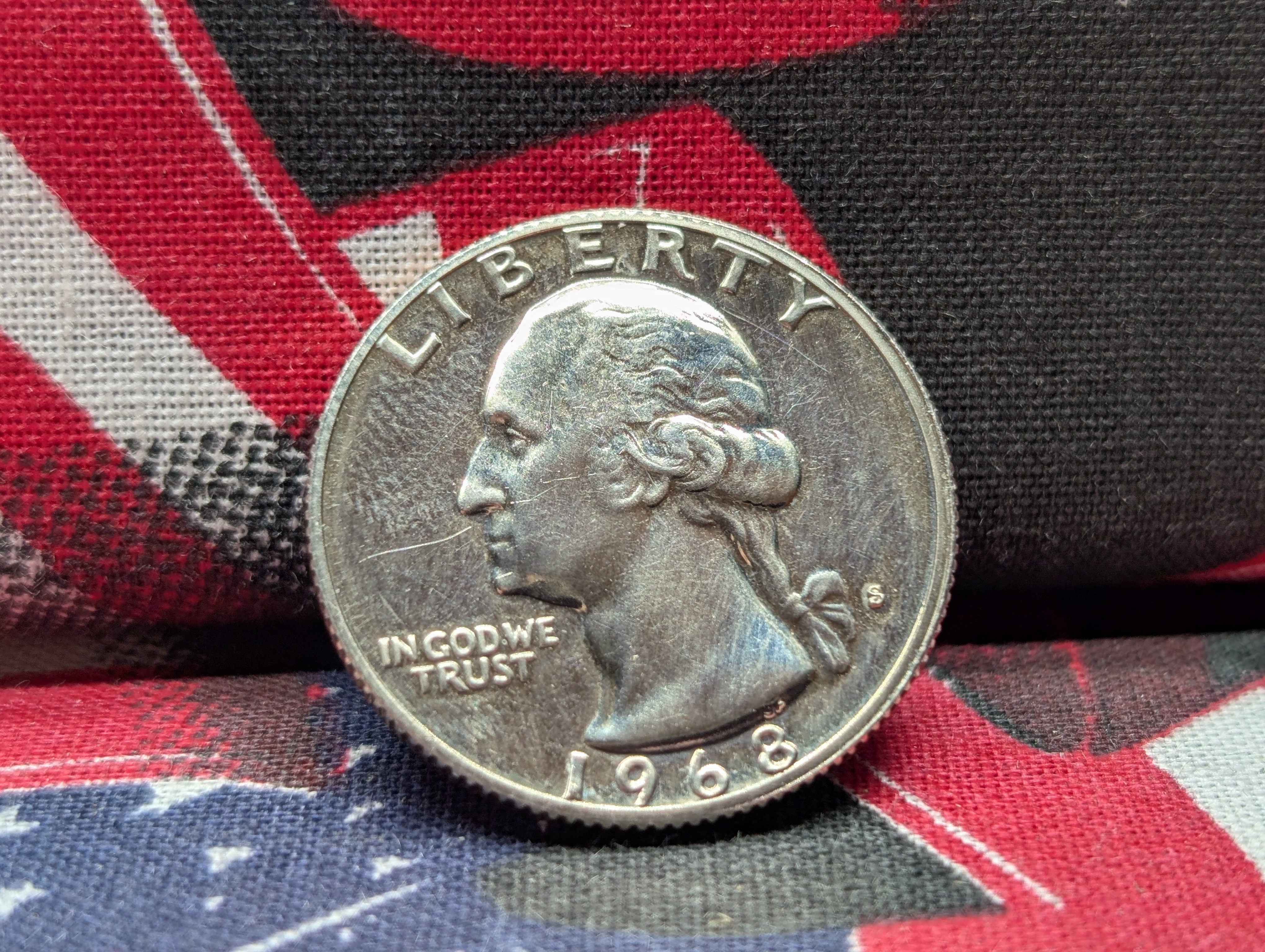 1968-S Proof Washington Quarter TYPE E Reverse, Extremely Rare