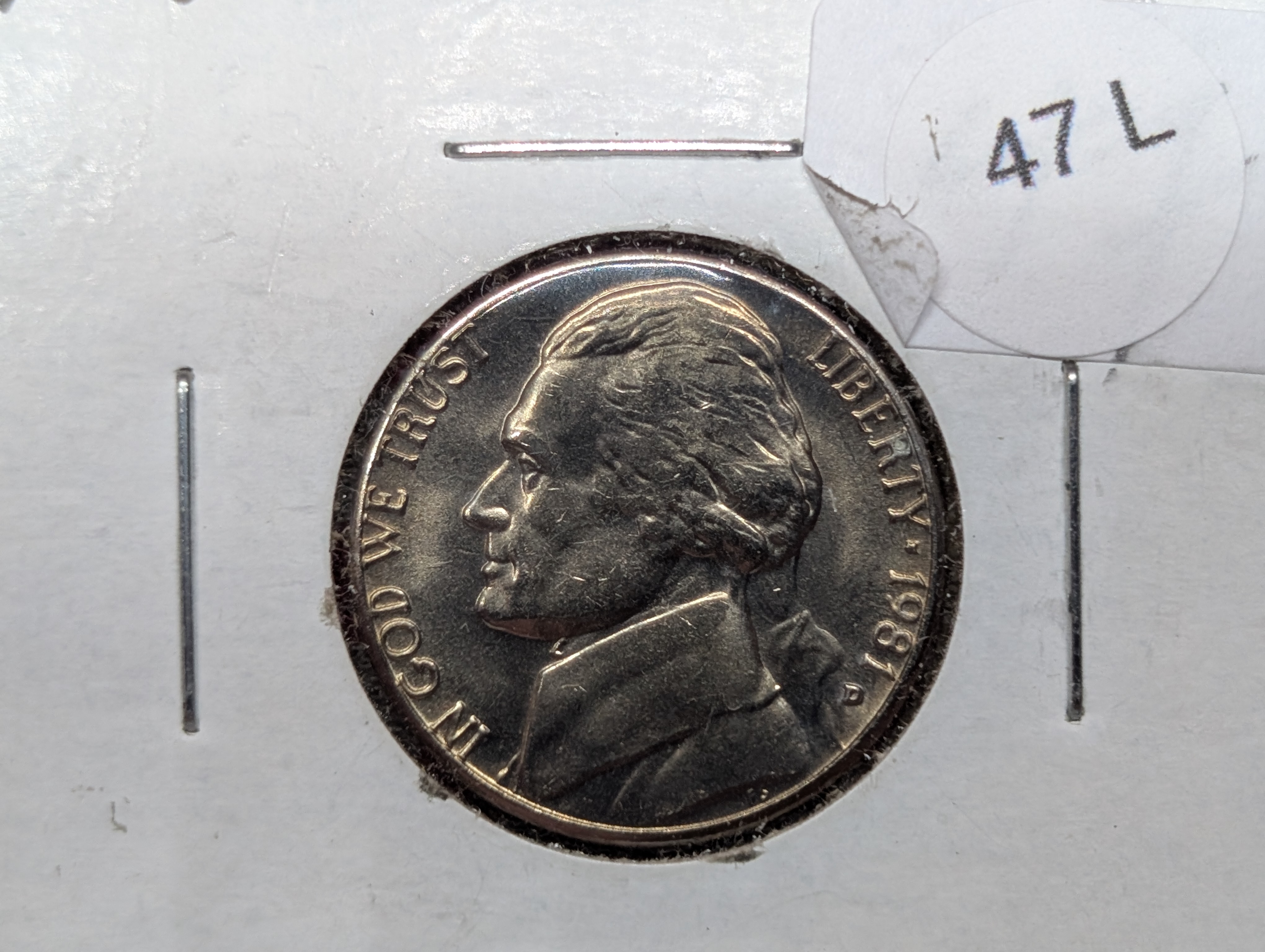 1981-D Jefferson Nickel DDR, Rare