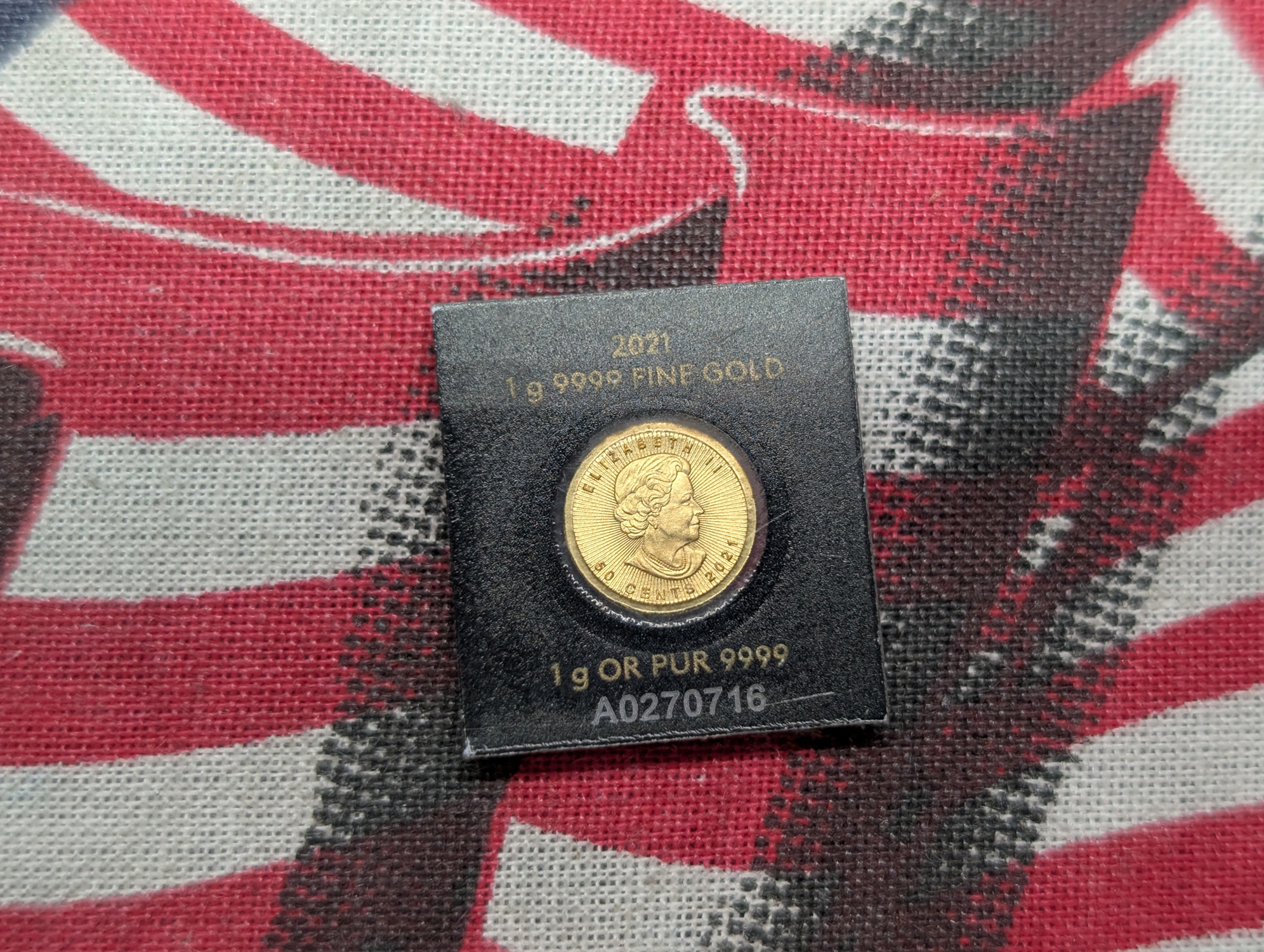 2021 Royal Canadian Mint 1 Gram Maple Leaf, .9999 Fine Gold - In OGP