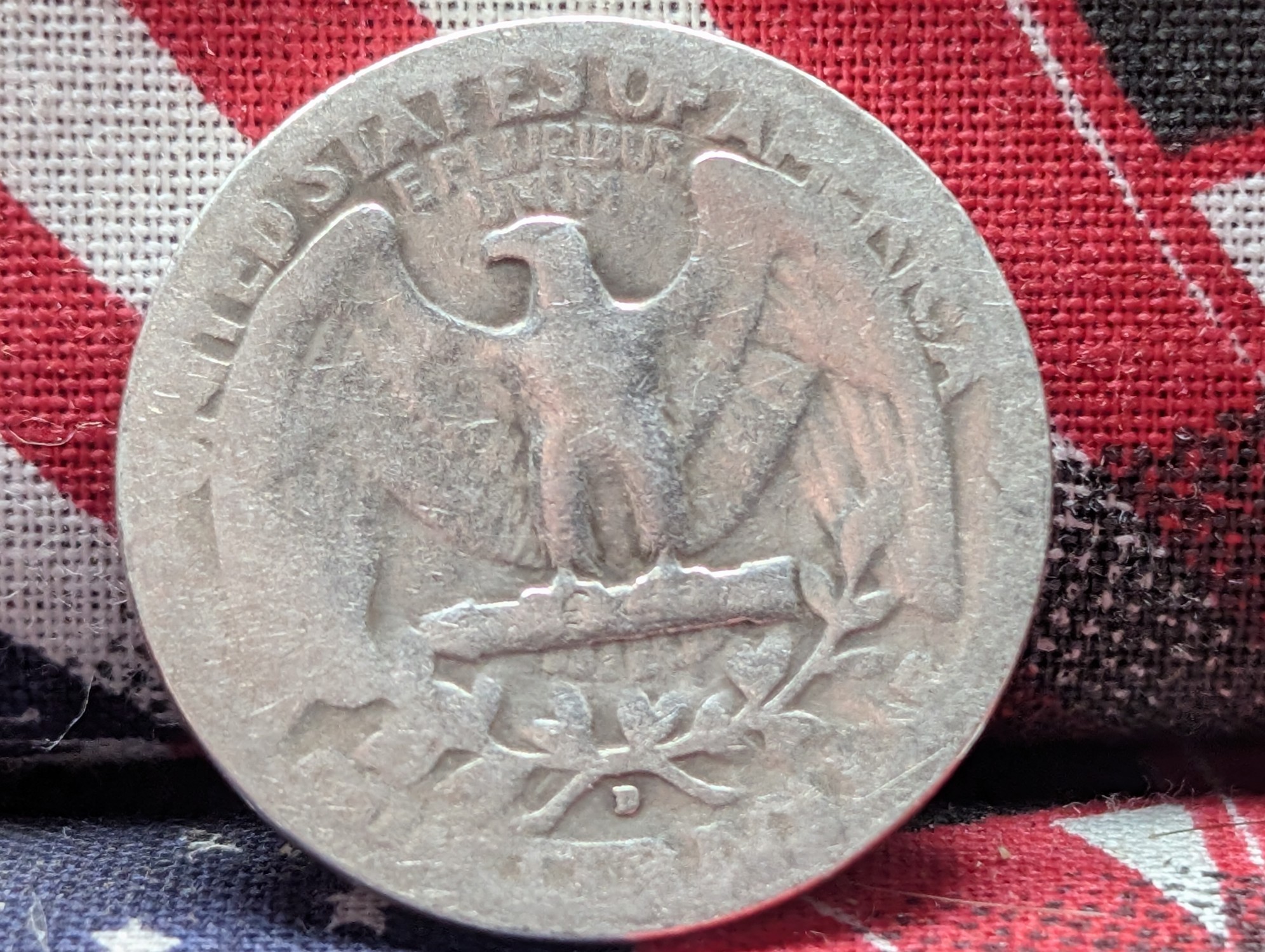 1935-D, (3rd Year) Washington Quarter, 91 Years old, 90% Silver