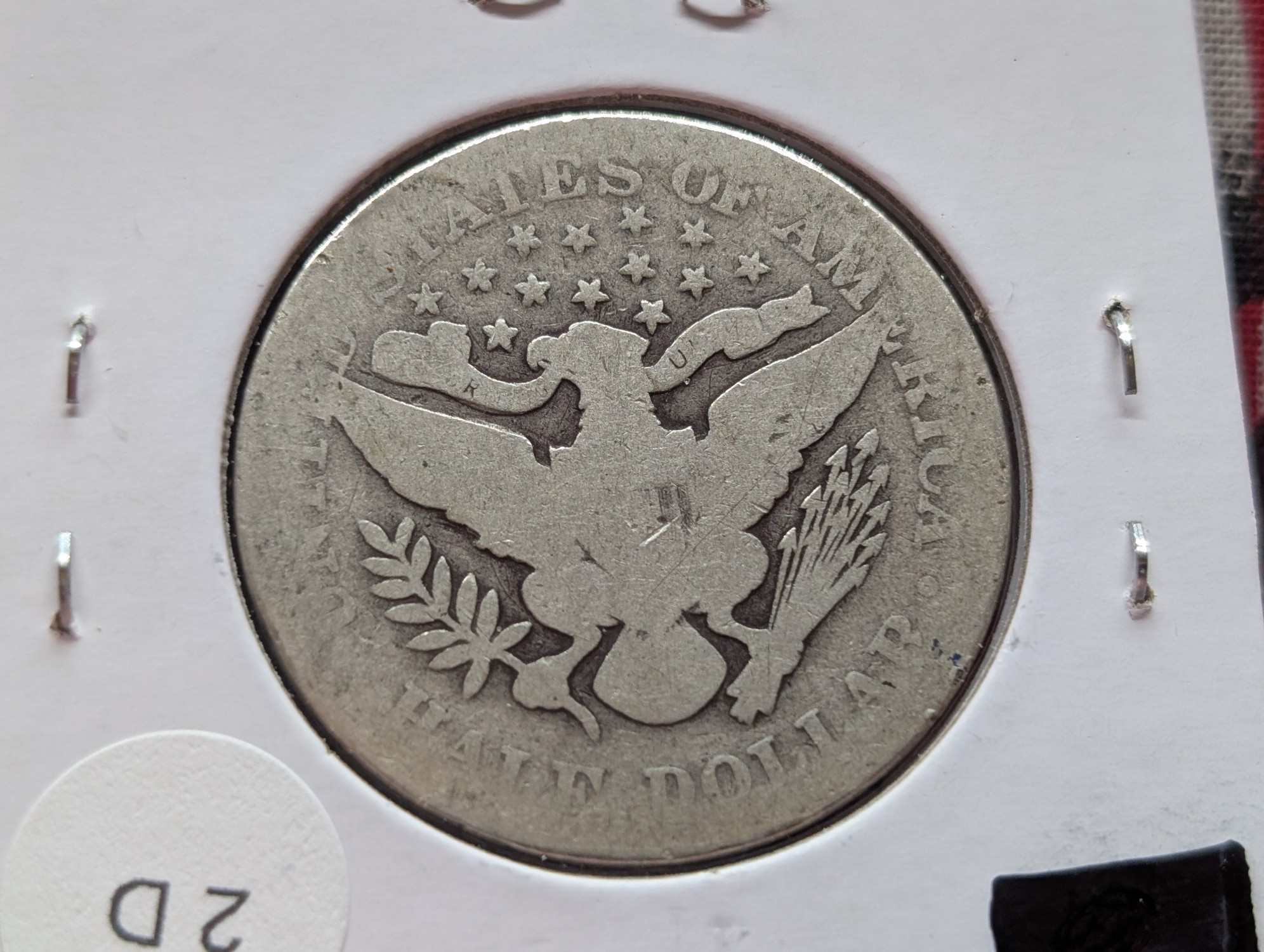 1901 90% Silver Barber Half Dollar - 125 Years Old!
