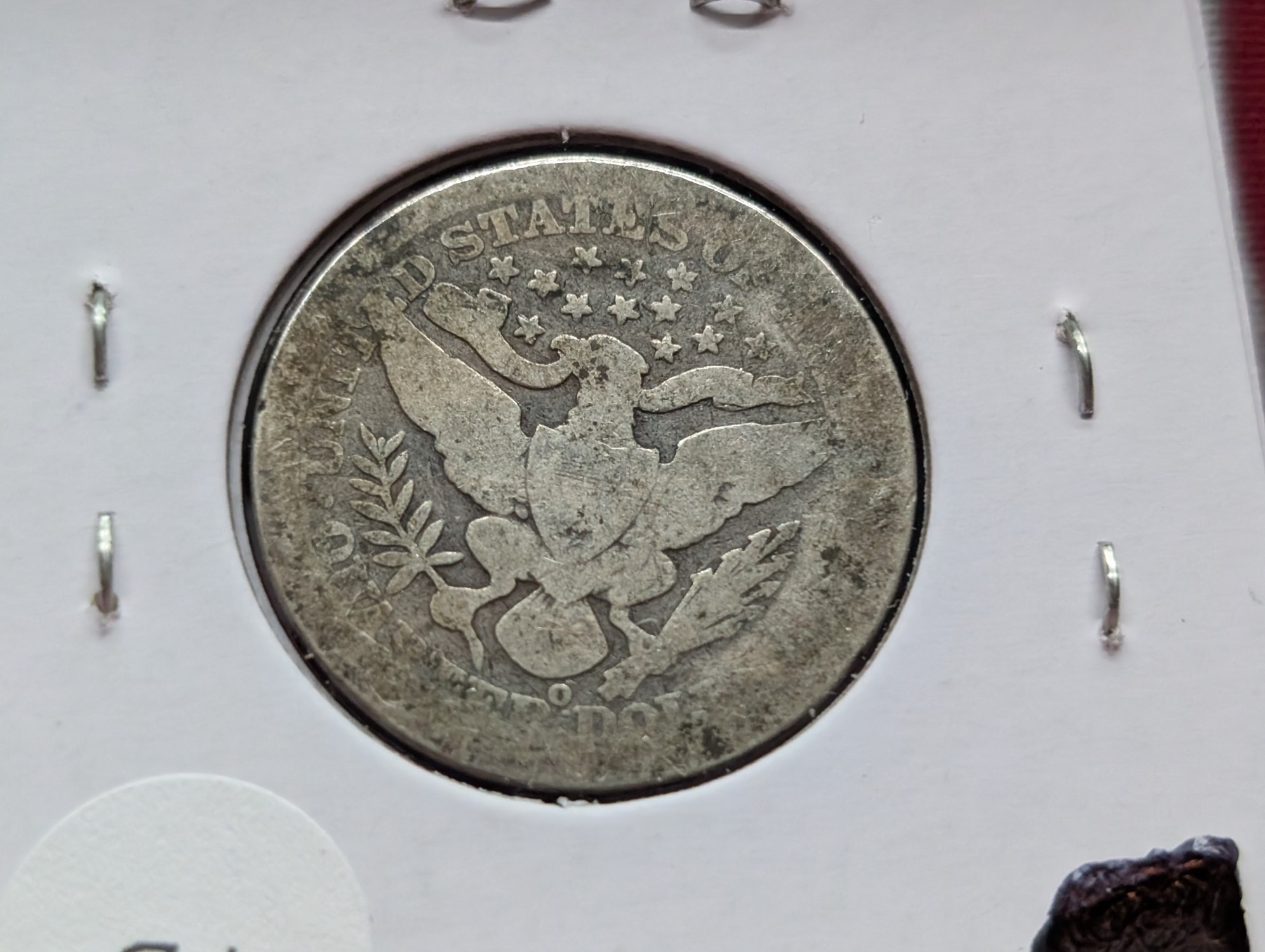 1895-O 90% Silver Barber Quarter
