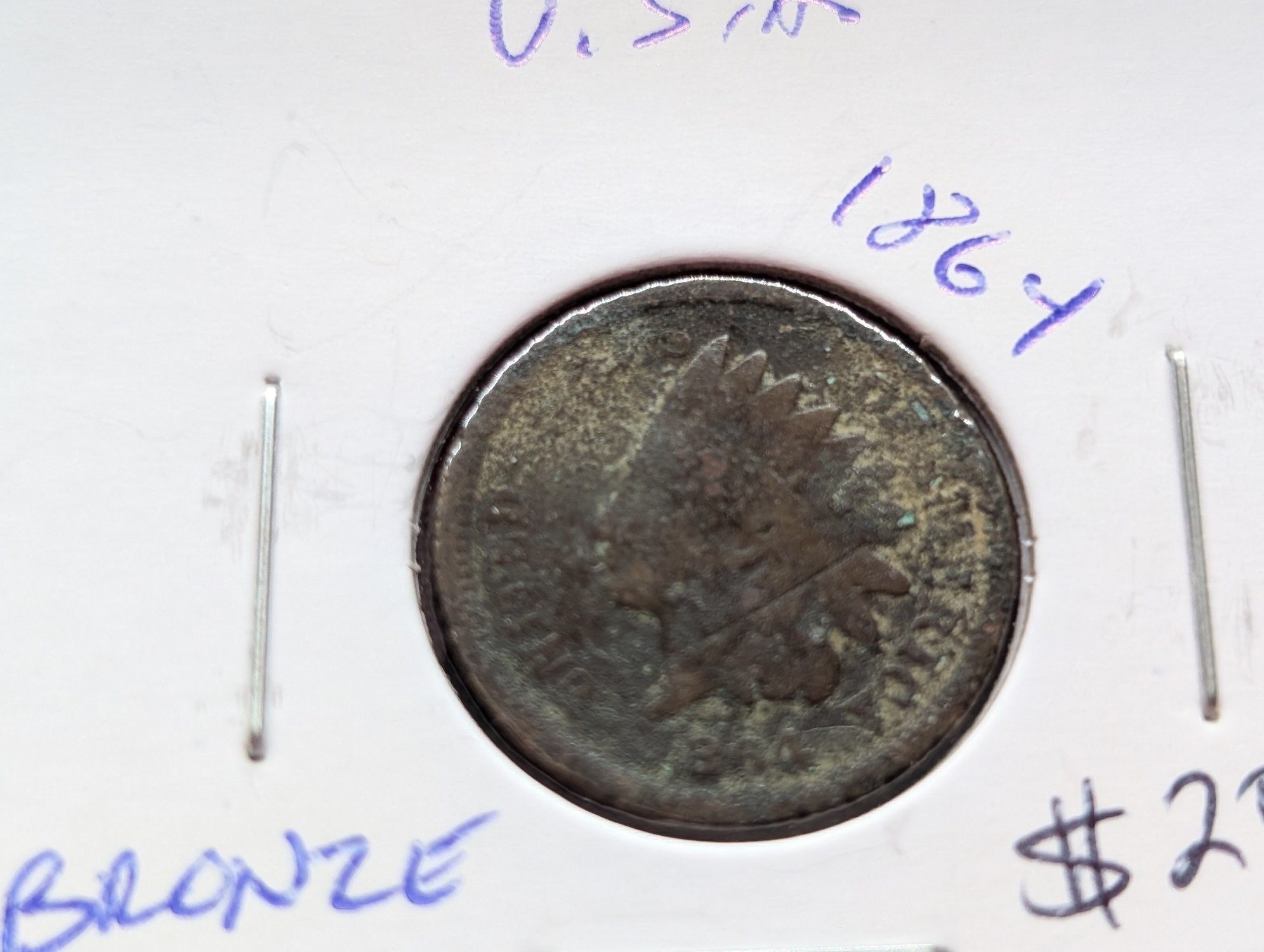 1864 Bronze Indian Head Penny - Civil War Era!