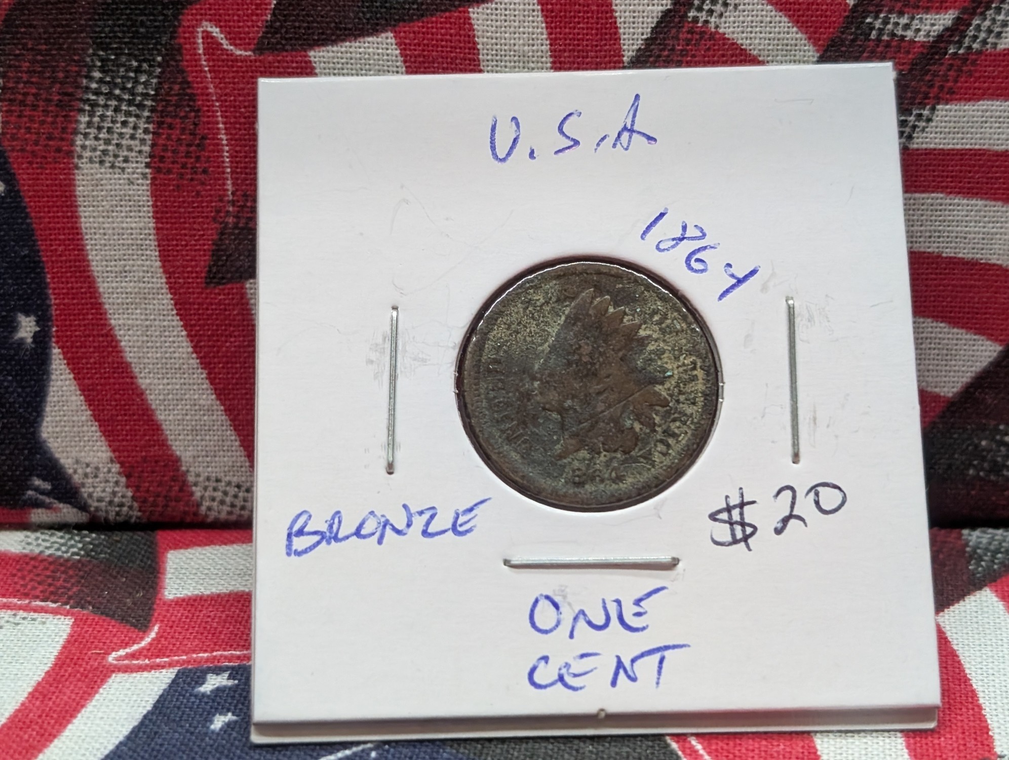 1864 Bronze Indian Head Penny - Civil War Era!