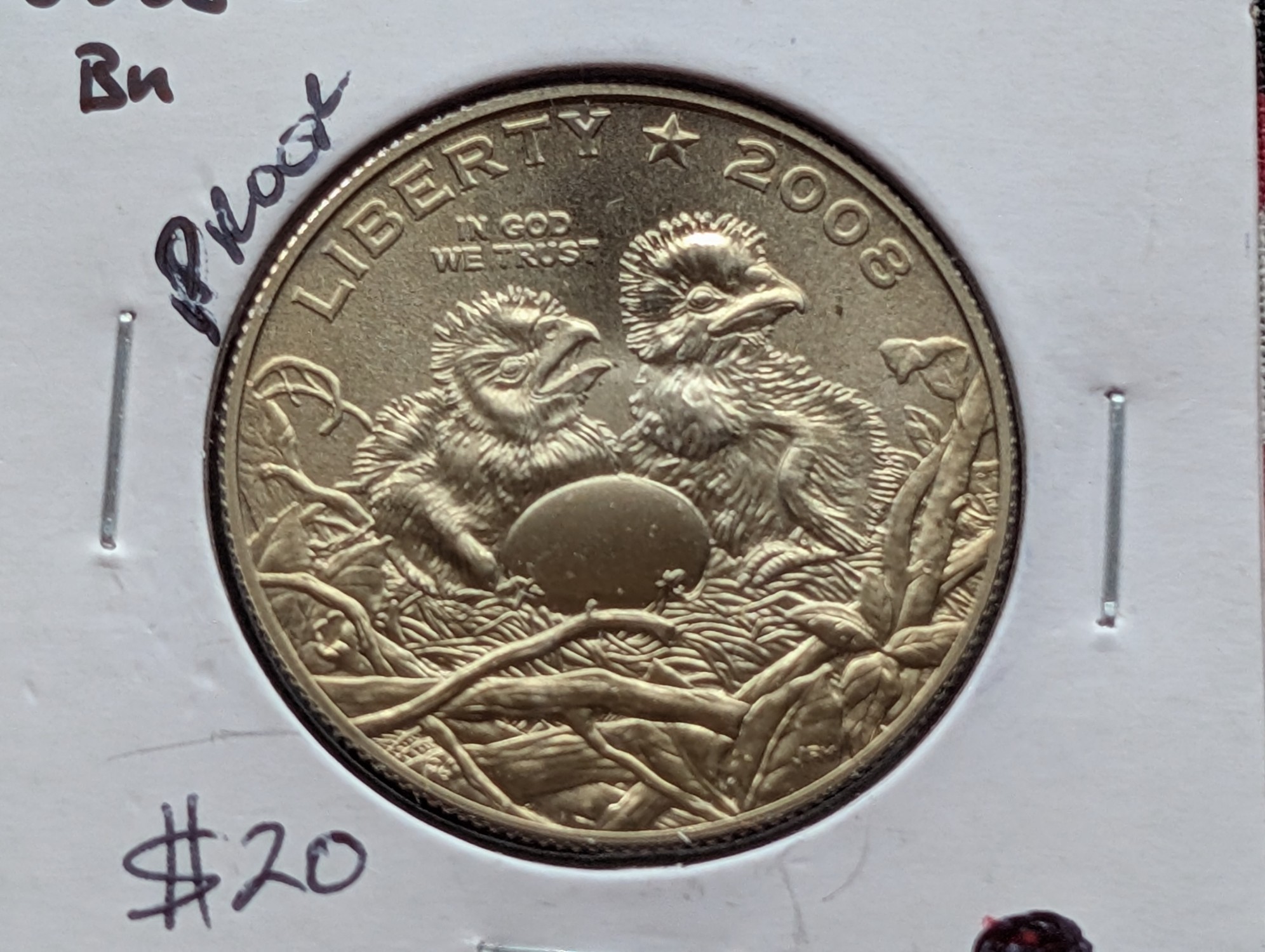 2008-S Proof Commemorative Bald Eagle Recovery Half Dollar - Low Mintage!