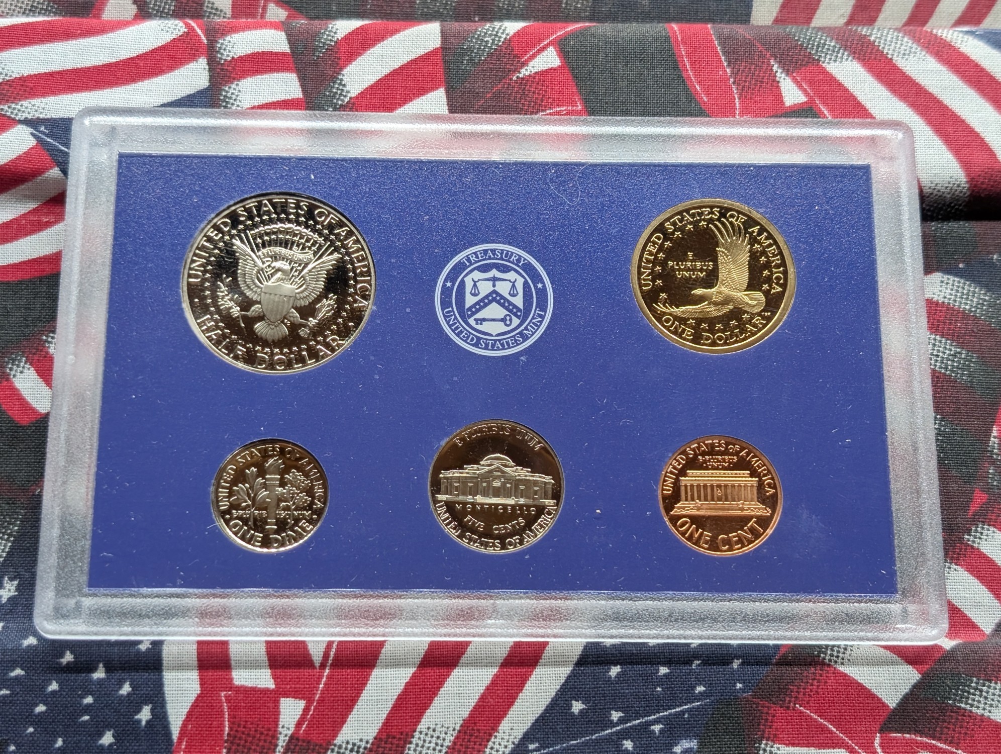 2000-S & 2001-S U.S. Mint Proof Sets with State Quarters & Sacagawea Dollars in OGP w/ COA