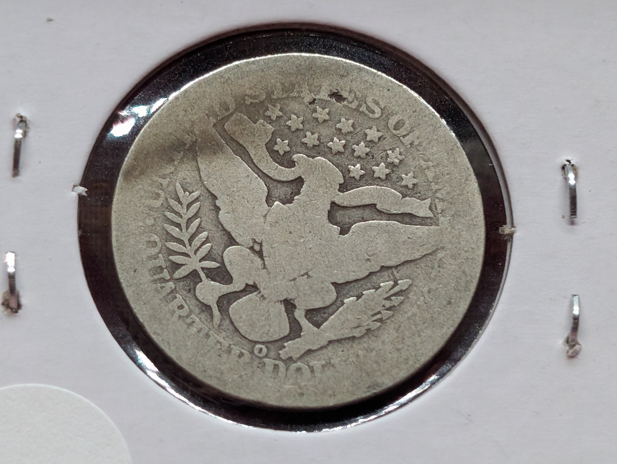 1896-O 90% Silver Barber Quarter