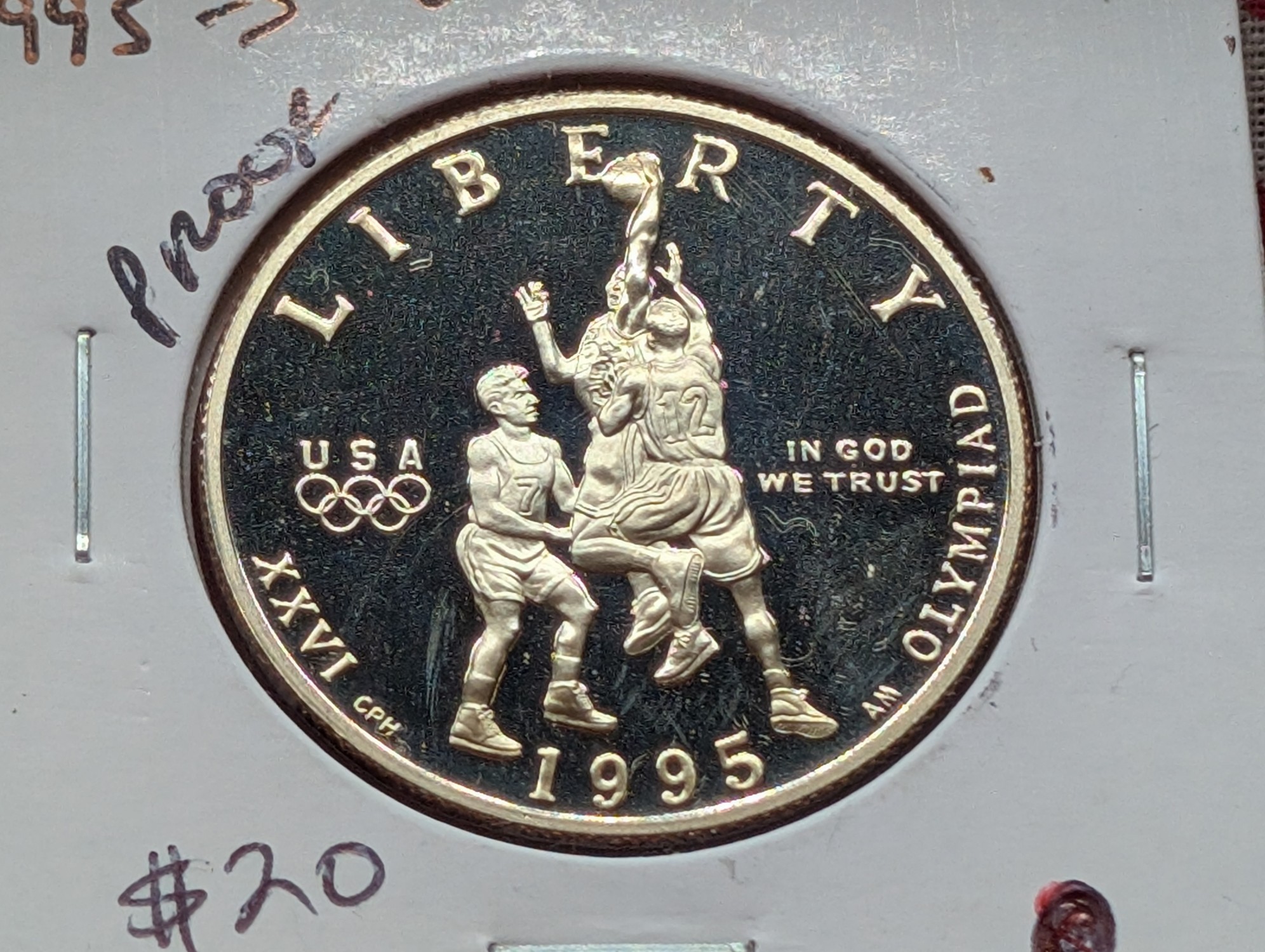 1995-S Proof Commemorative Atlanta Olympic Games Half Dollar - Low Mintage!