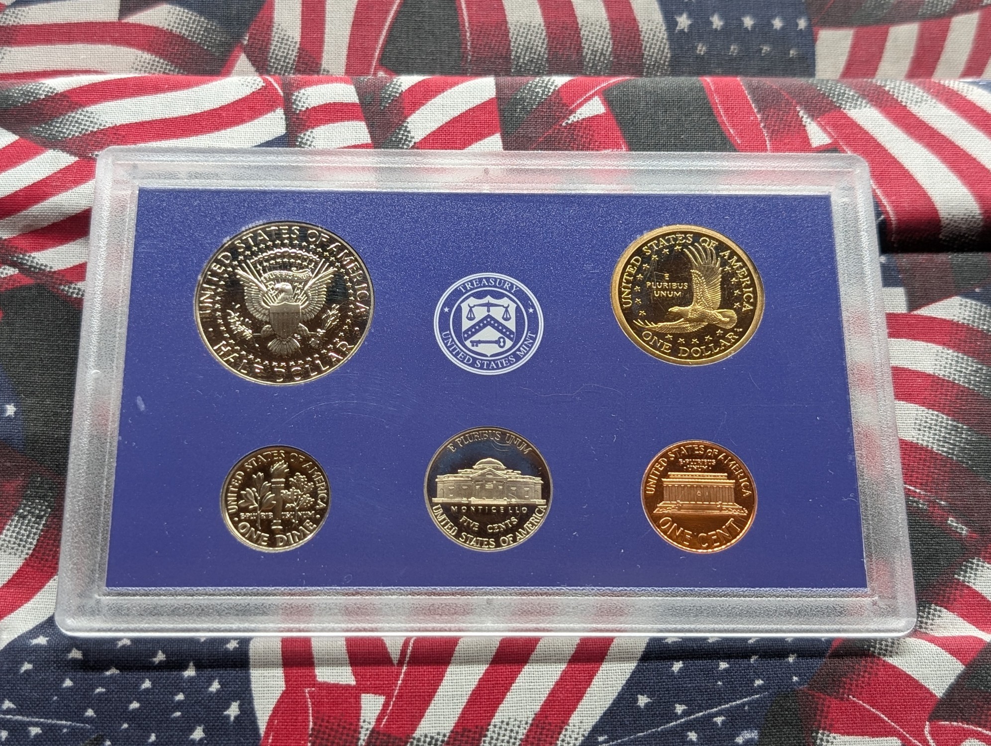2001-S & 2002-S U.S. Mint Proof Sets with State Quarters and Sacagawea Dollars in OGP w/ COA