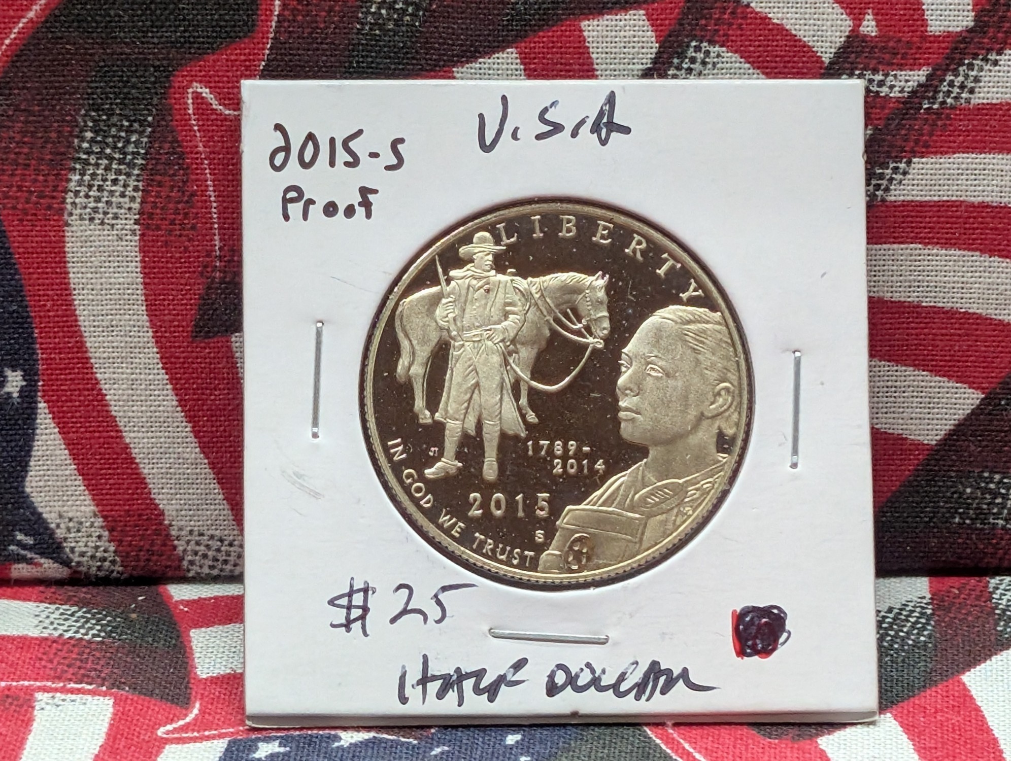2015-S Proof Commemorative U.S. Marshals Service 225th Anniversary Half Dollar - Low Mintage!