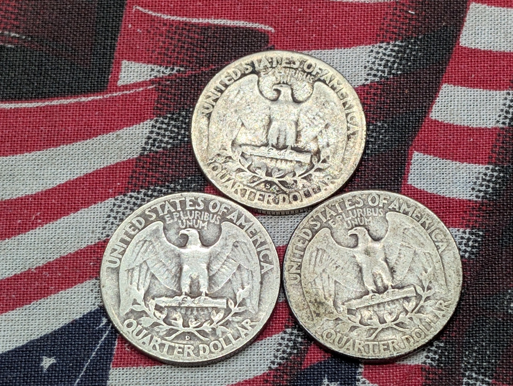 1946 P, D, & S 90% Silver Washington Quarters - Complete Year Set!