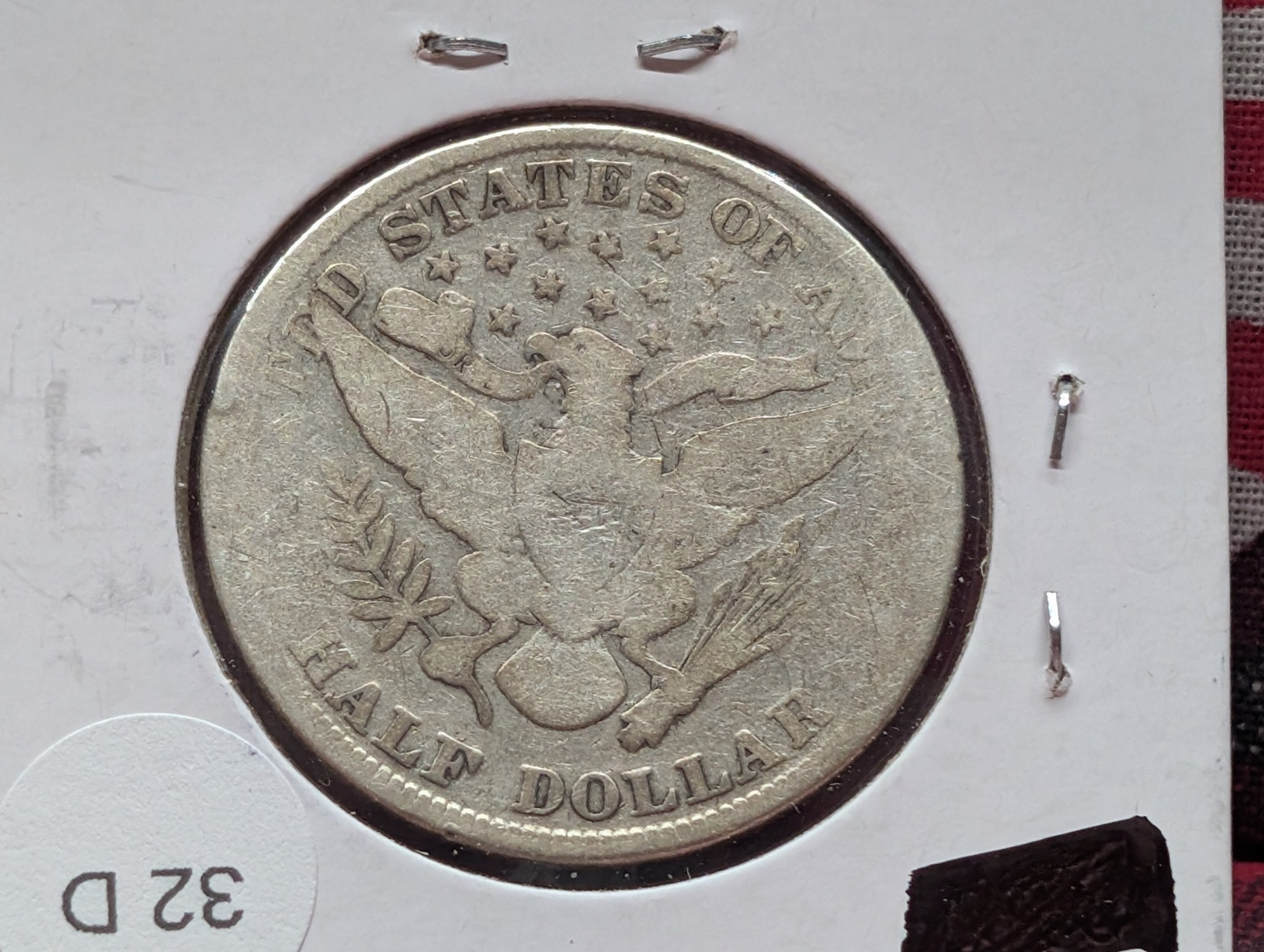 1898 90% Silver Barber Half Dollar