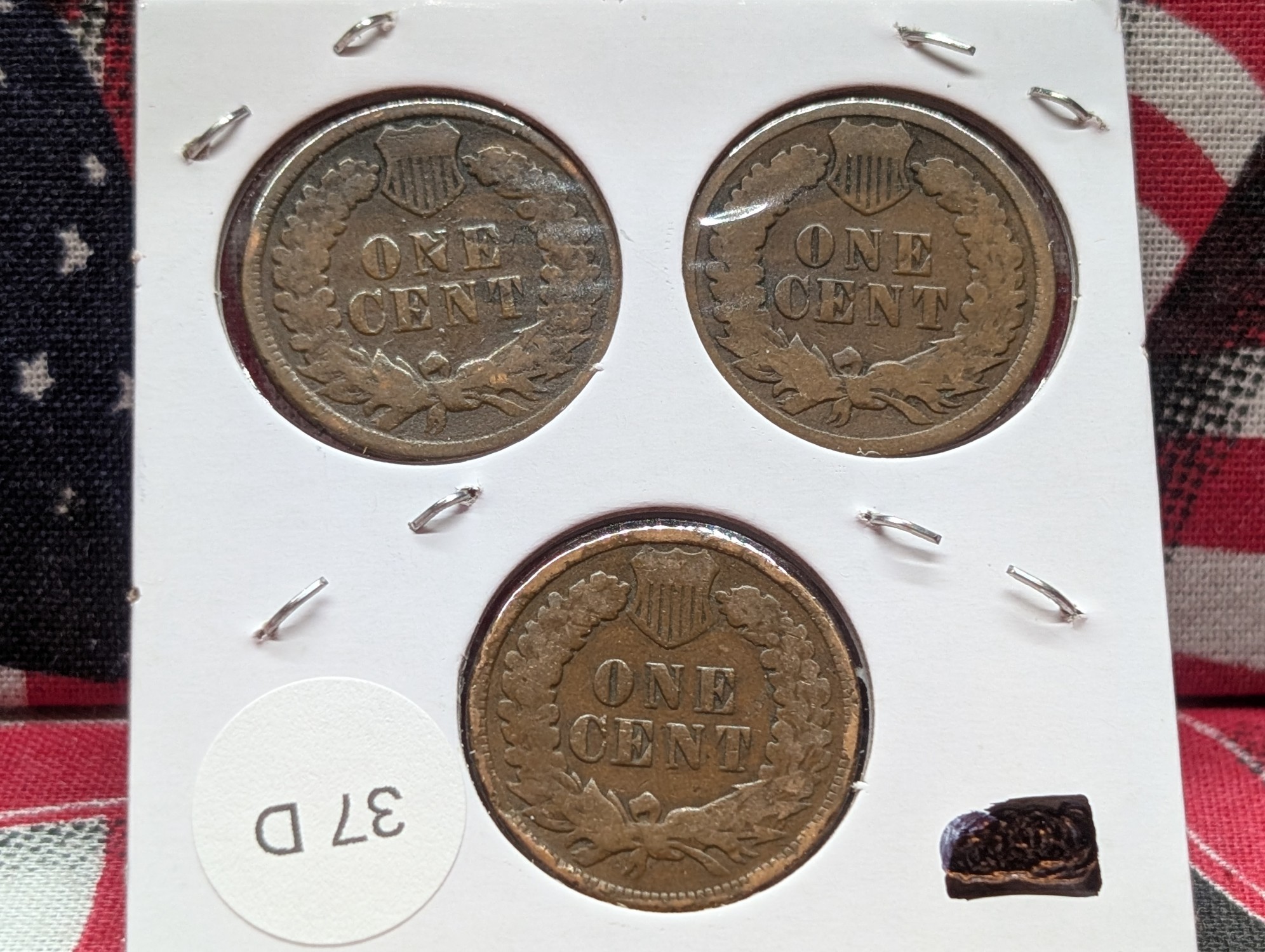 1887, 1888 & 1889 Indian Head Pennies