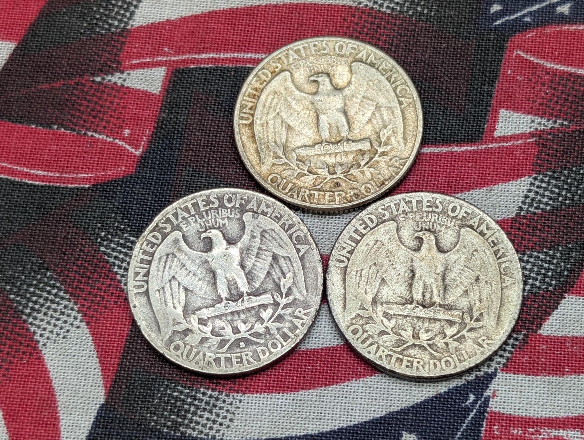 1948 P, D, & S 90% Silver Washington Quarters - Complete Year Set!