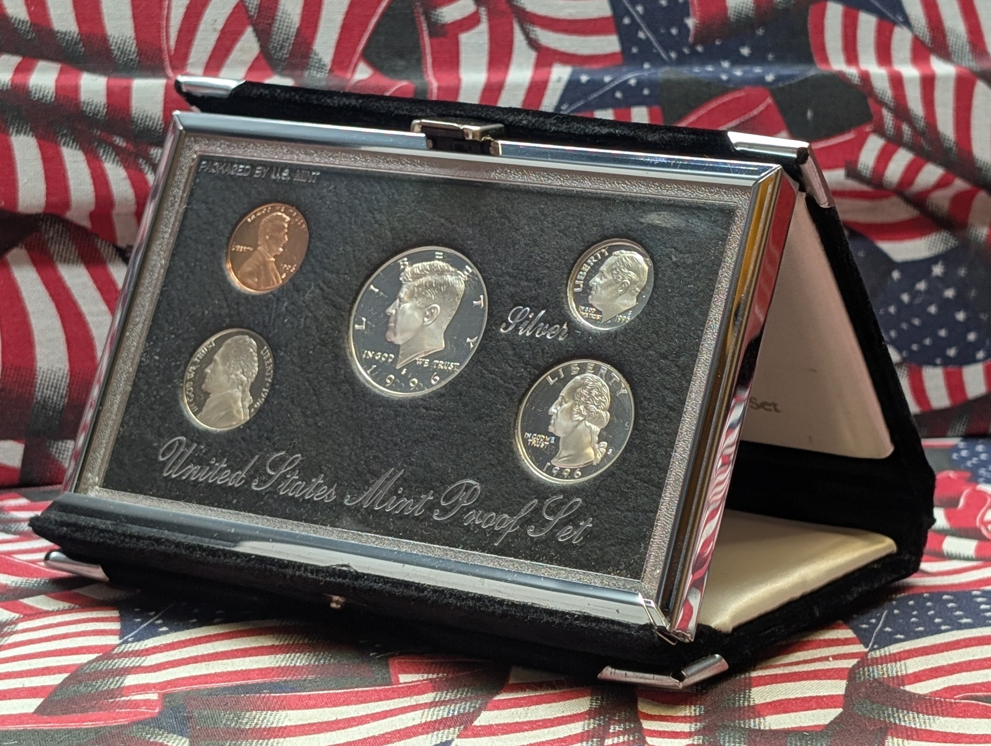 1996-S U.S. Mint Premier Silver Proof Set - Includes Silver Half Dollar, Quarter and Dime!