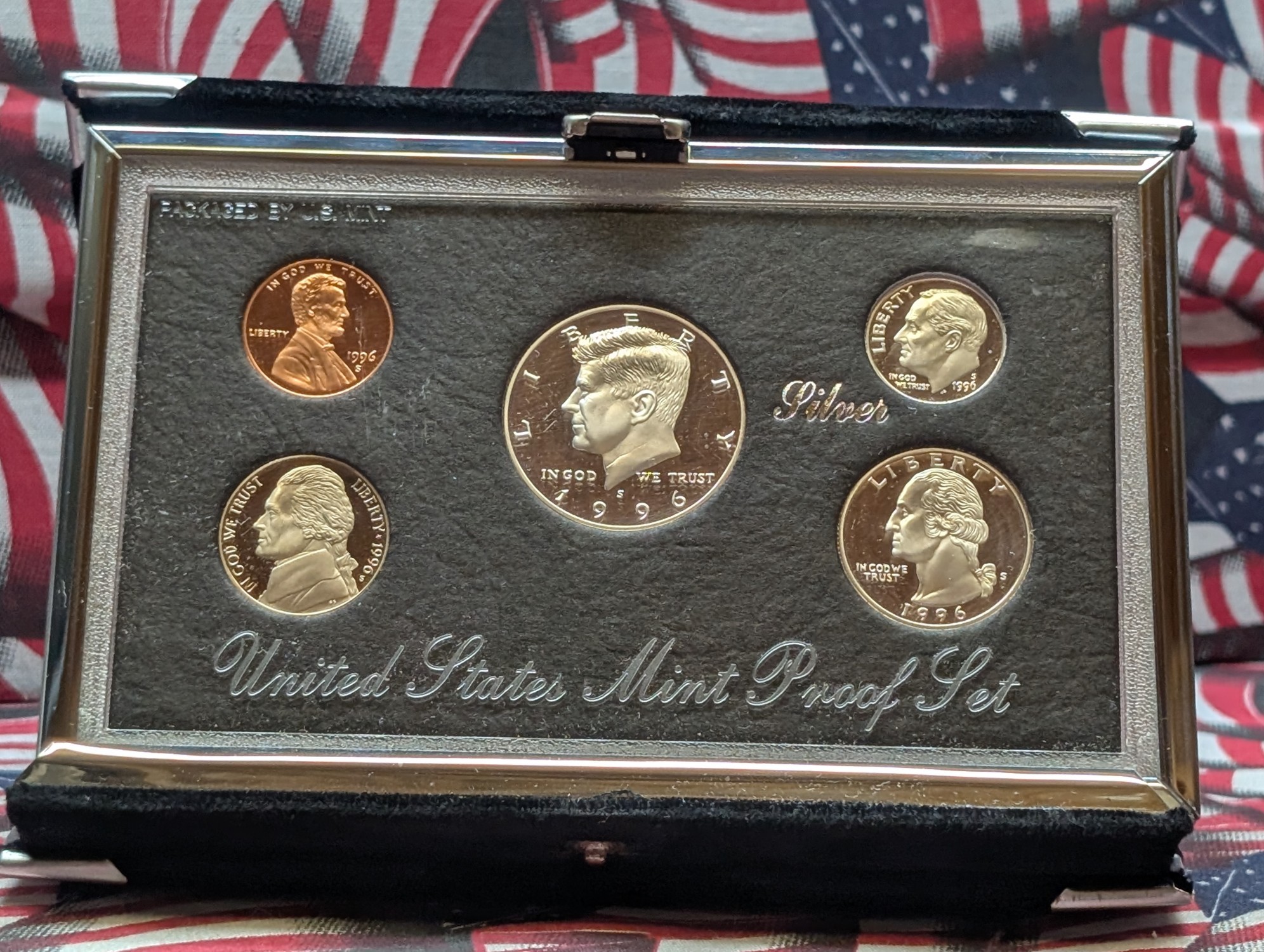 1996-S U.S. Mint Premier Silver Proof Set - Includes Silver Half Dollar, Quarter and Dime!
