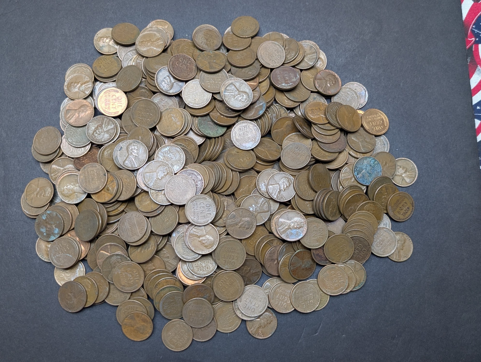 (500) Assorted Lincoln Wheat Cents - Unsearched