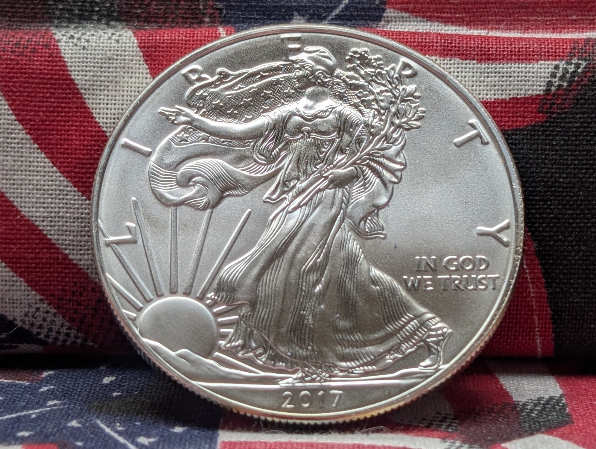 2017 American Silver Eagle, 1 Troy Oz. .999 Silver - Brilliant Uncirculated