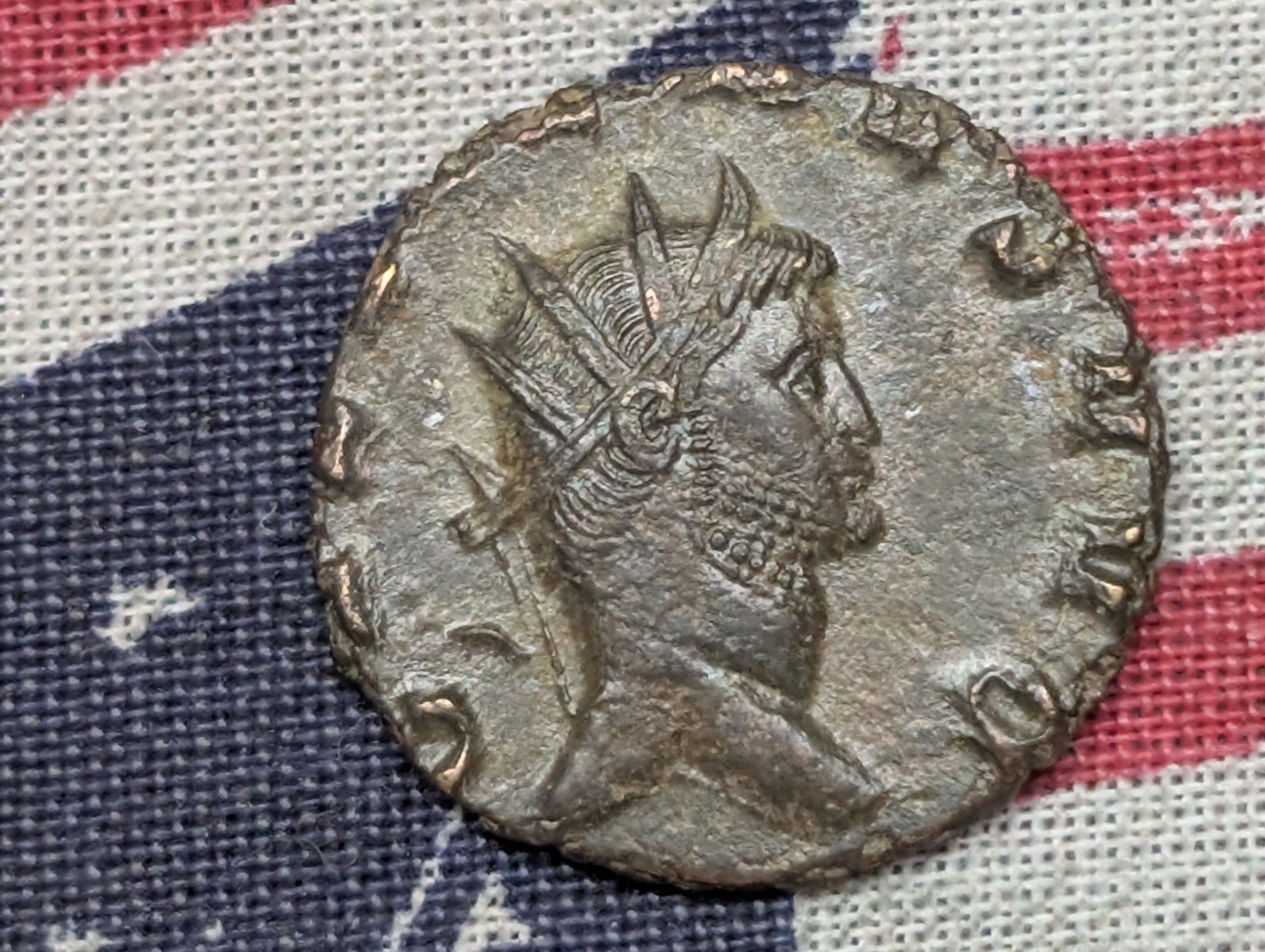 Ancient Roman Coin Depicting Soldier On Obverse - Caracalla Ancient Vintage - Around 200 AD