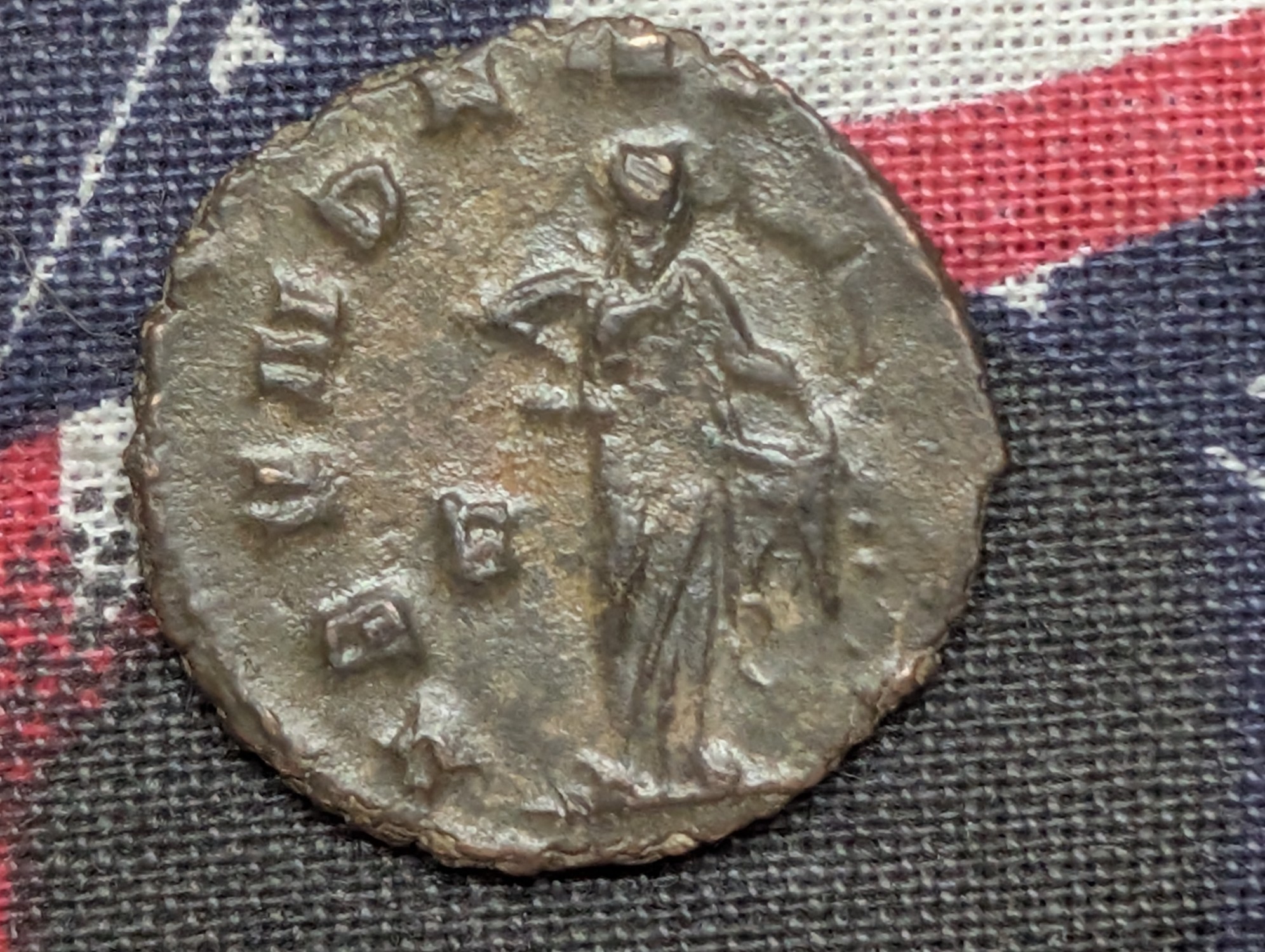Ancient Roman Coin Depicting Soldier On Obverse - Caracalla Ancient Vintage - Around 200 AD