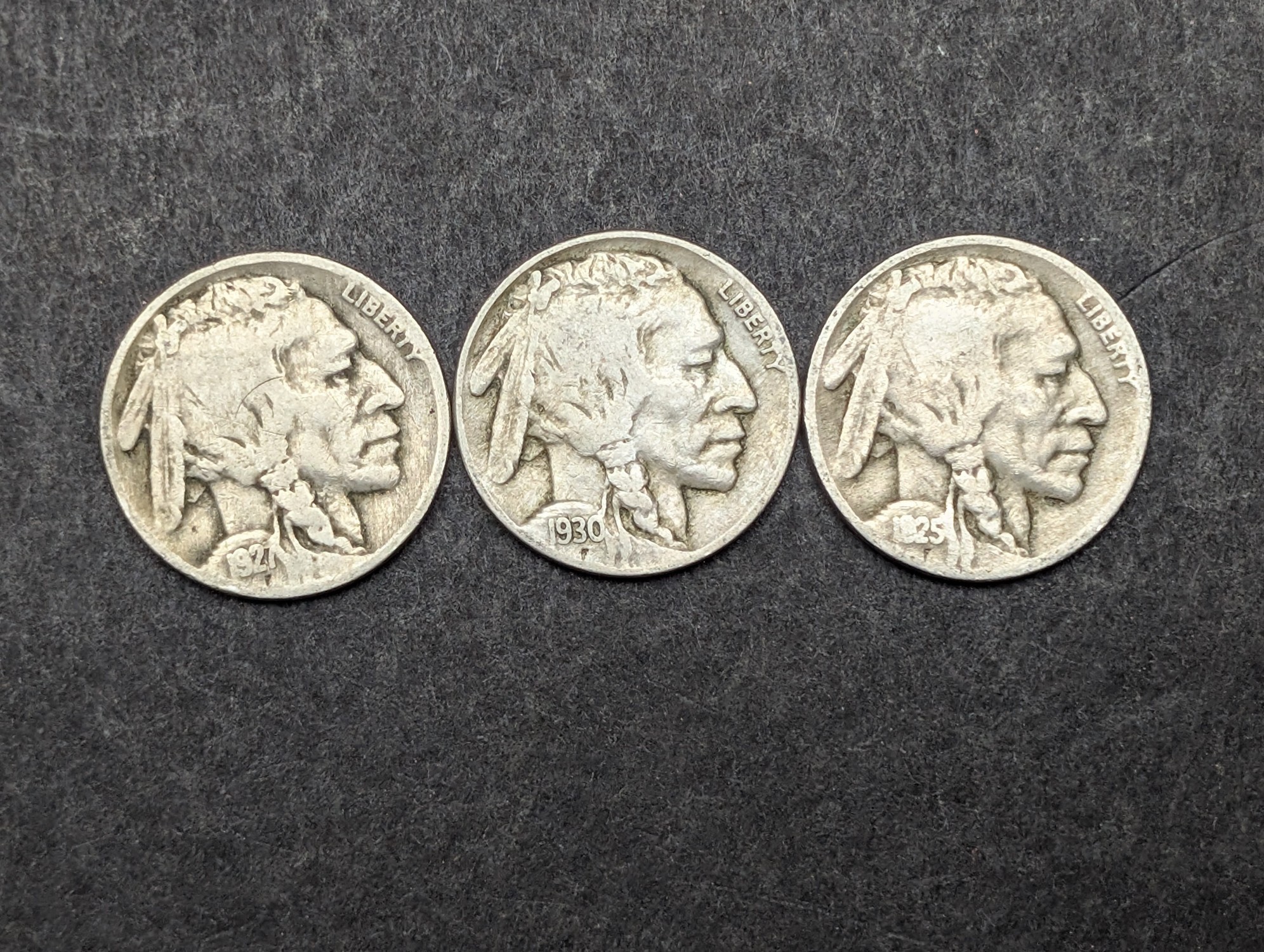 (10) 1920s-1930s Indian Head Buffalo Nickels - Not Consecutive