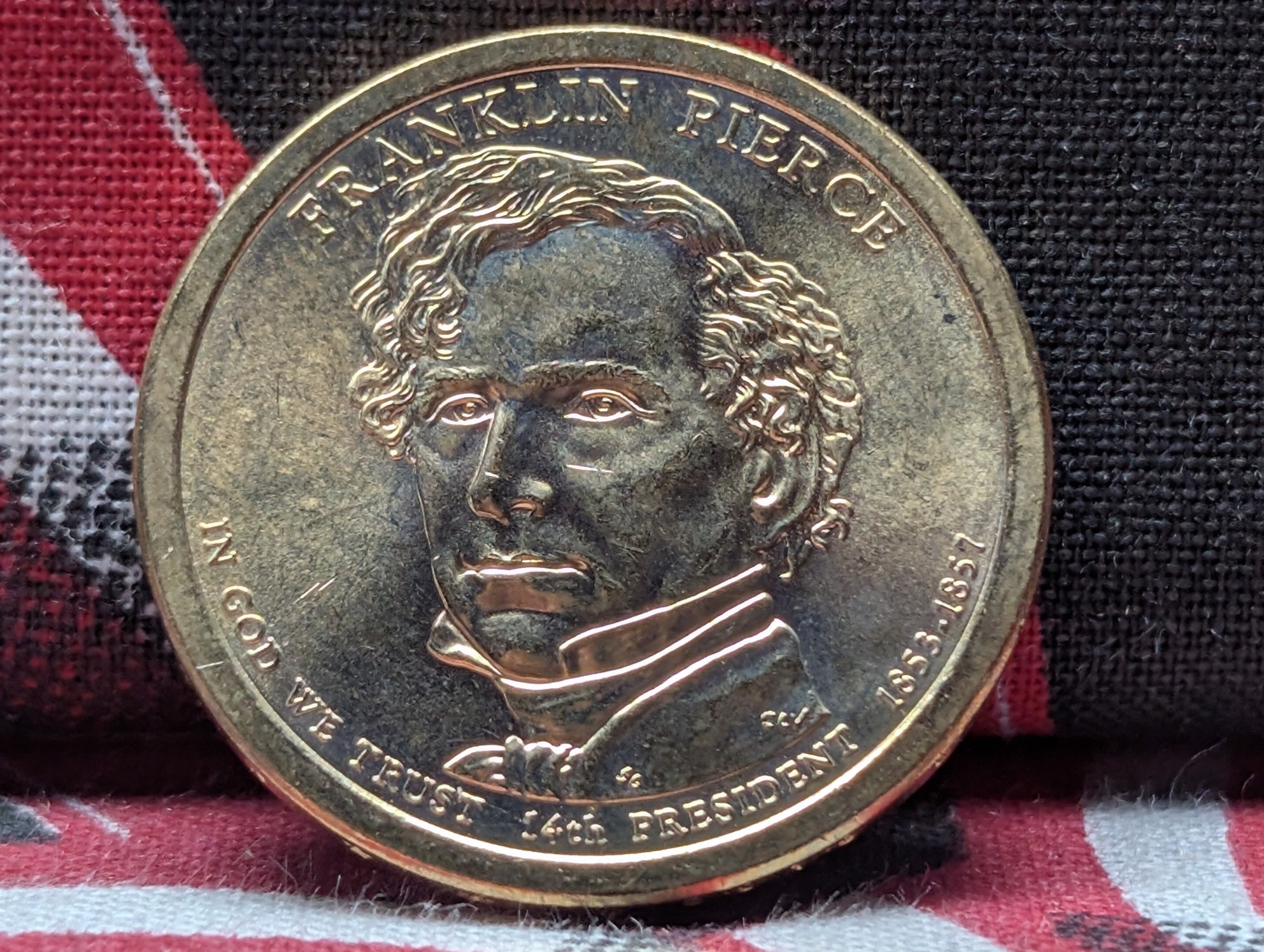 2010-D Franklin Pierce Presidential Dollar -Position B - Uncirculated bought directly from the US mint when released
