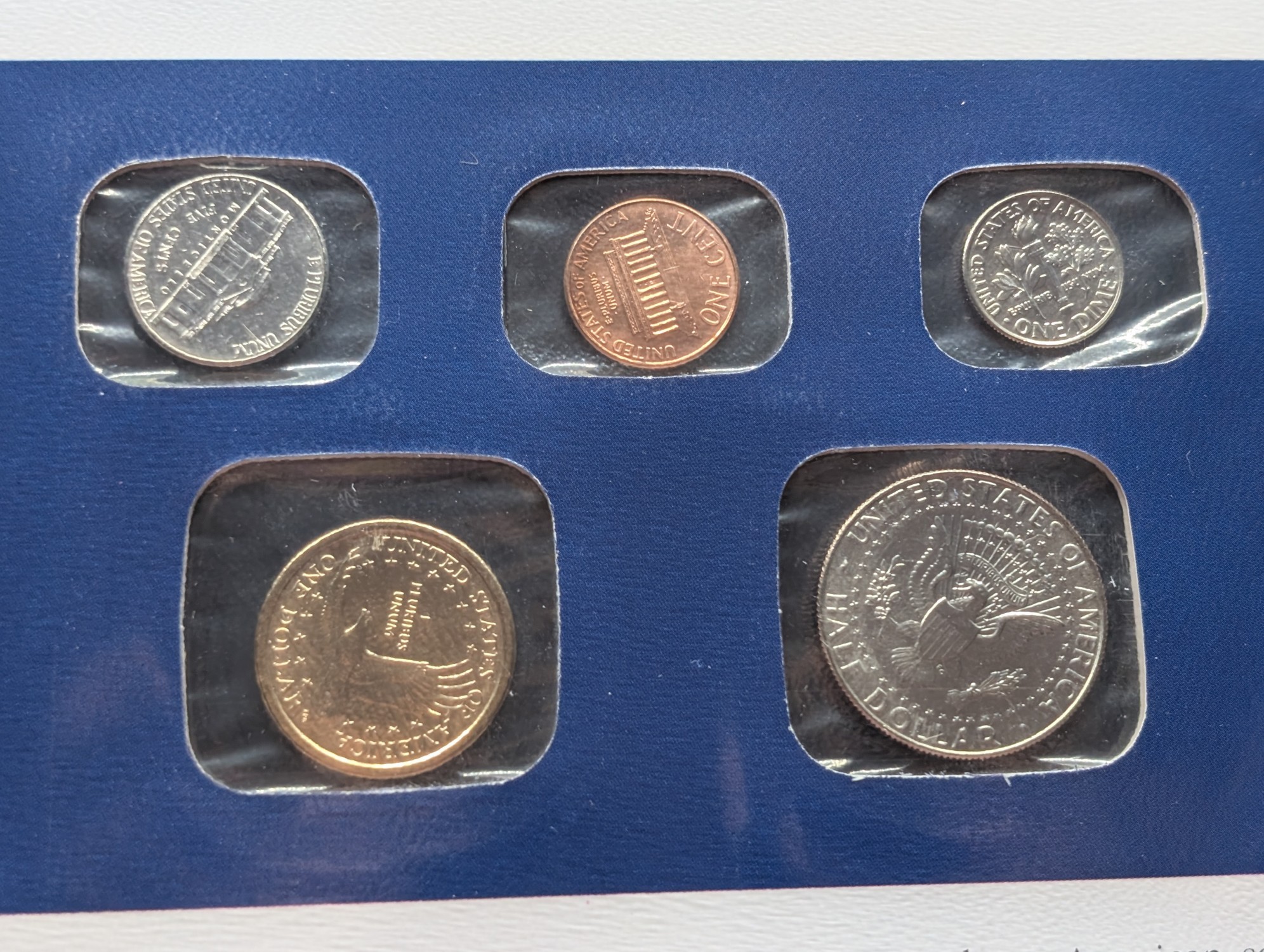 2001 P & D U.S. Uncirculated Mint Sets With Stamps (NO QUARTERS)