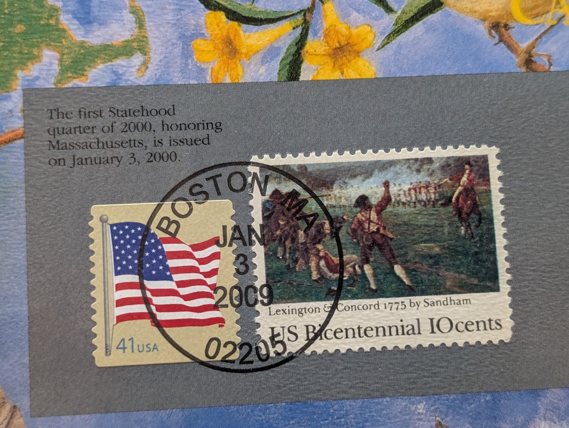 2000 P & D State Quarters Uncirculated Mint Sets With Stamps