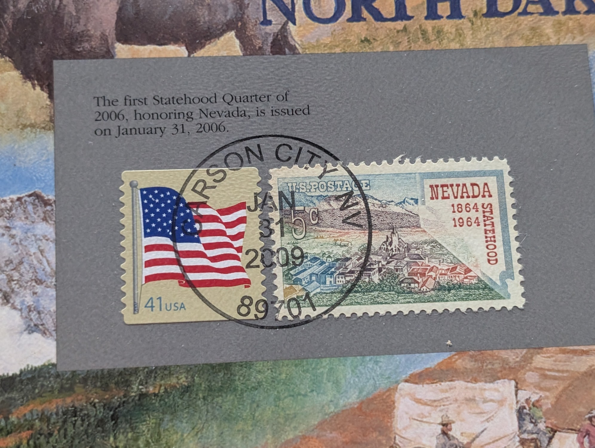 2006 P & D State Quarters Uncirculated Mint Sets With Stamps