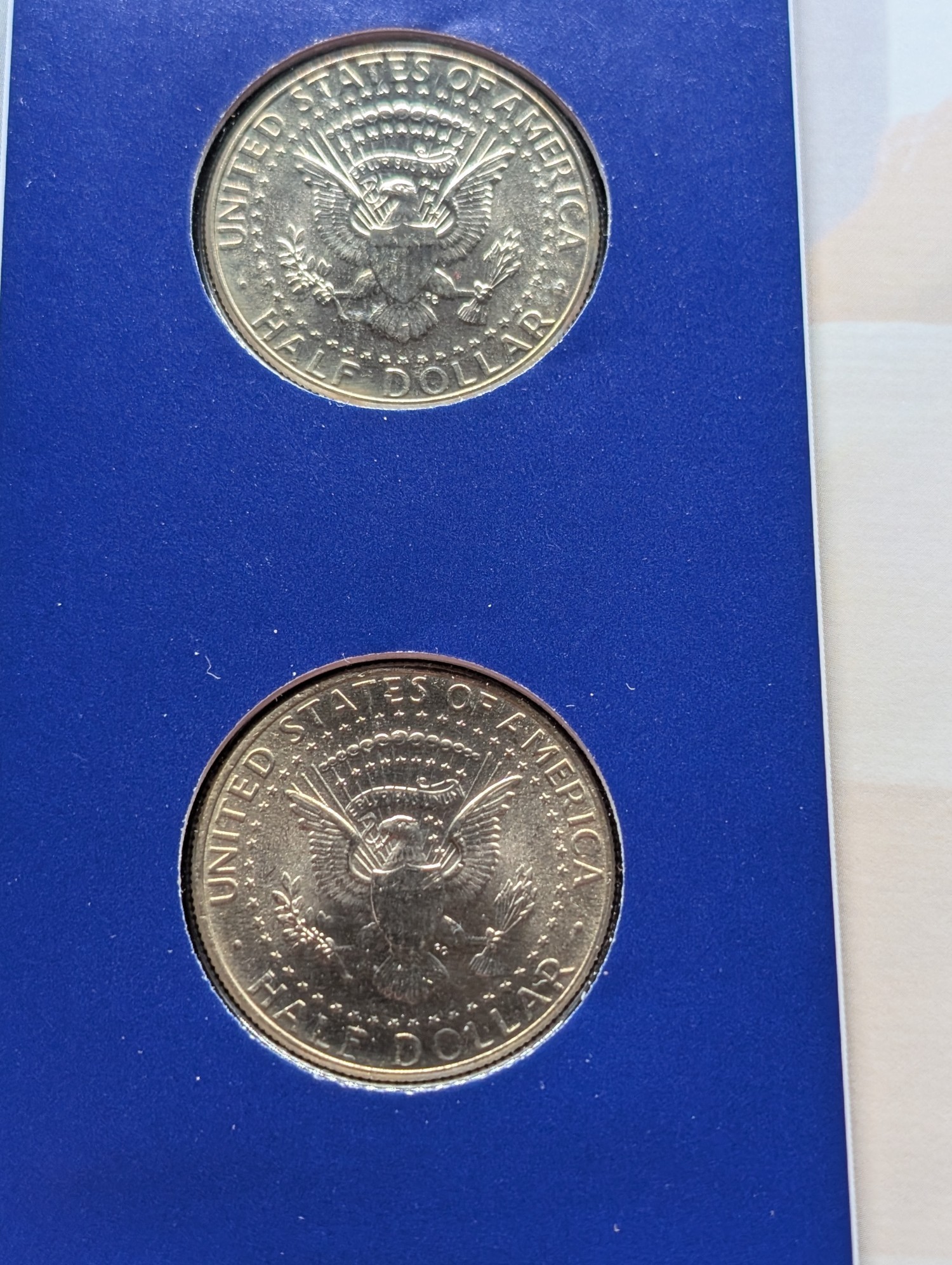 2004 P & D Kennedy Half Dollars With Stamp