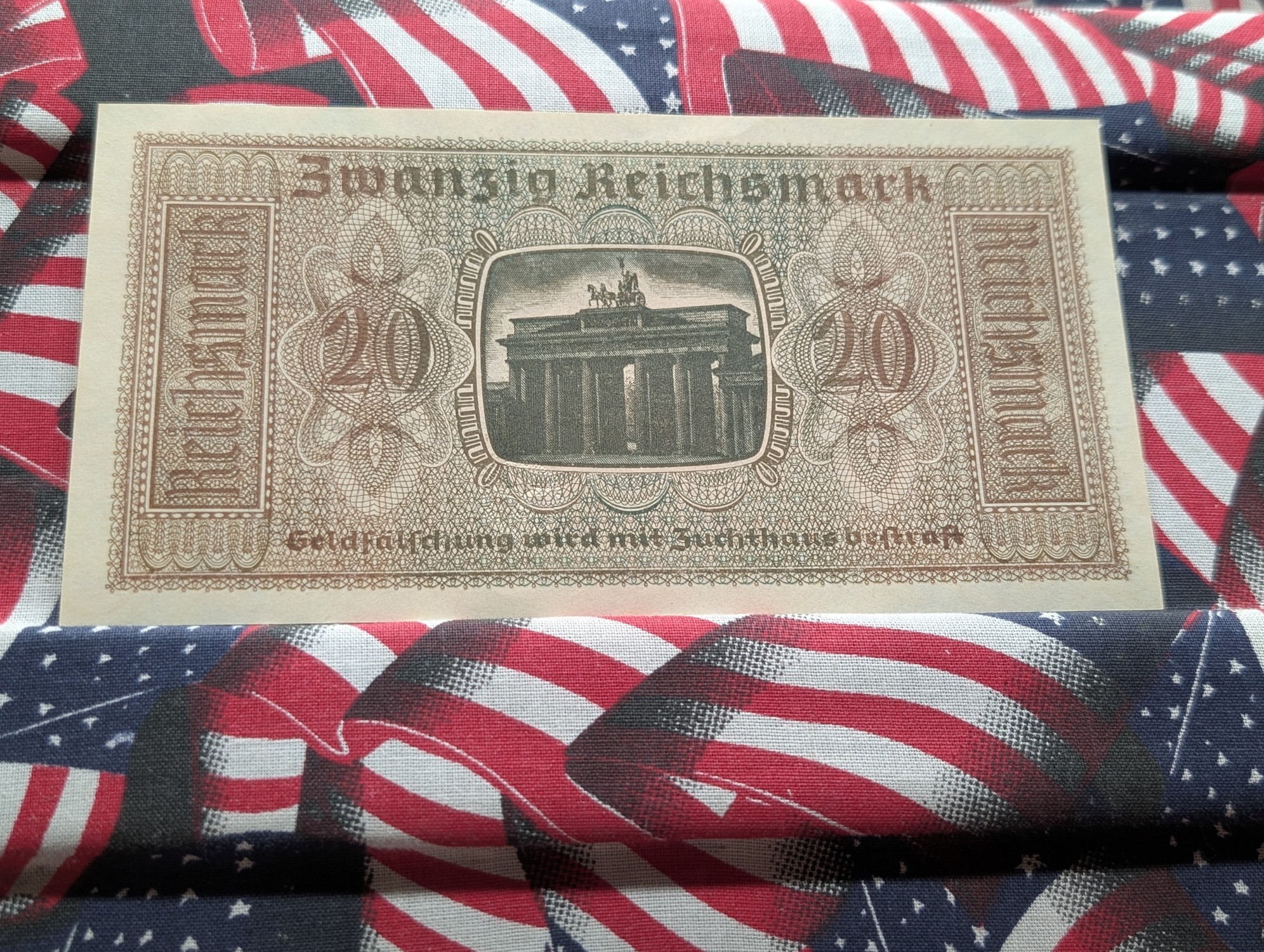 1940-1945 Germany 20 Reichsmark From Occupied Territories