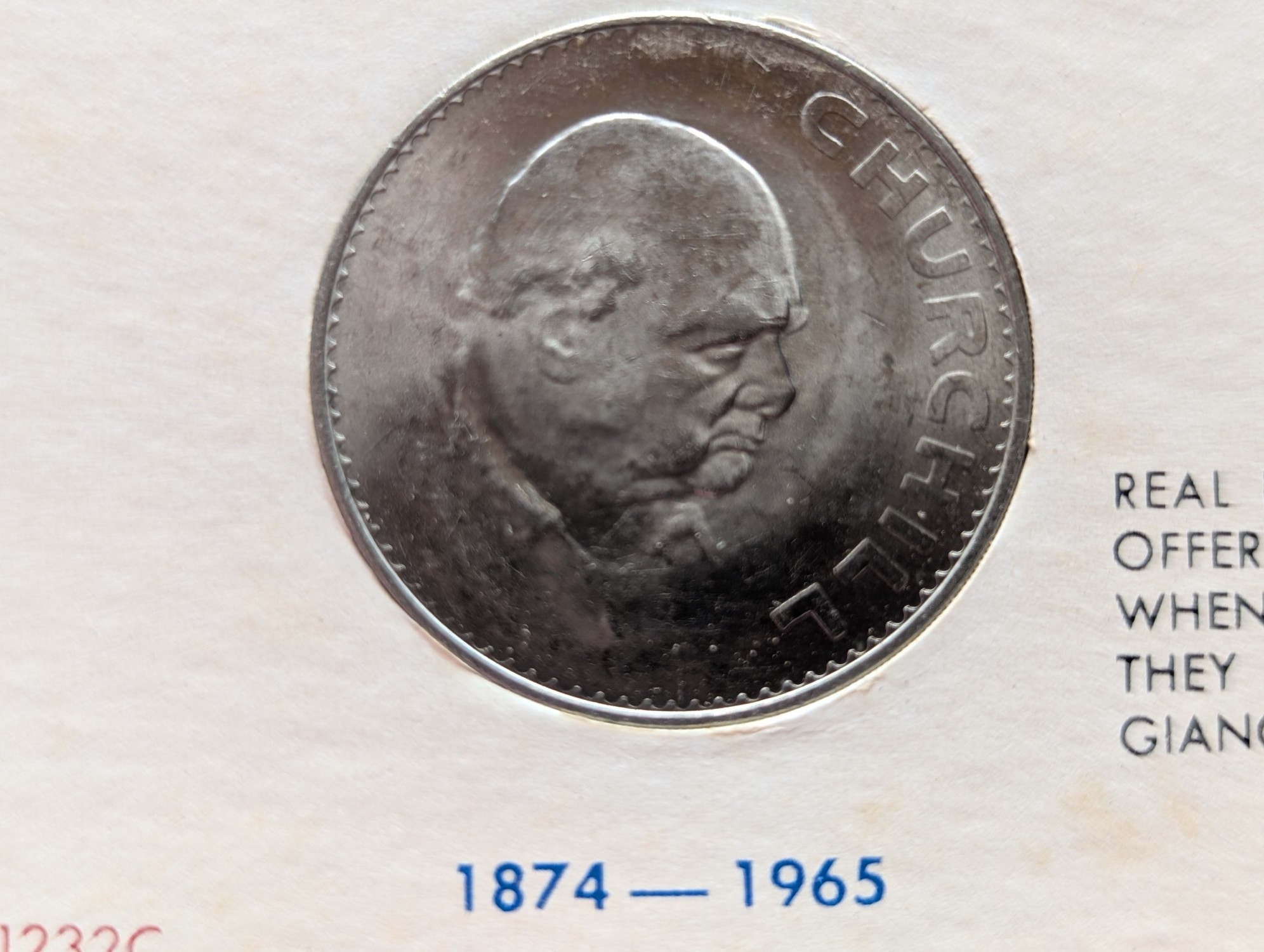 1965 Sir Winston Churchill Commemorative Crown Coin