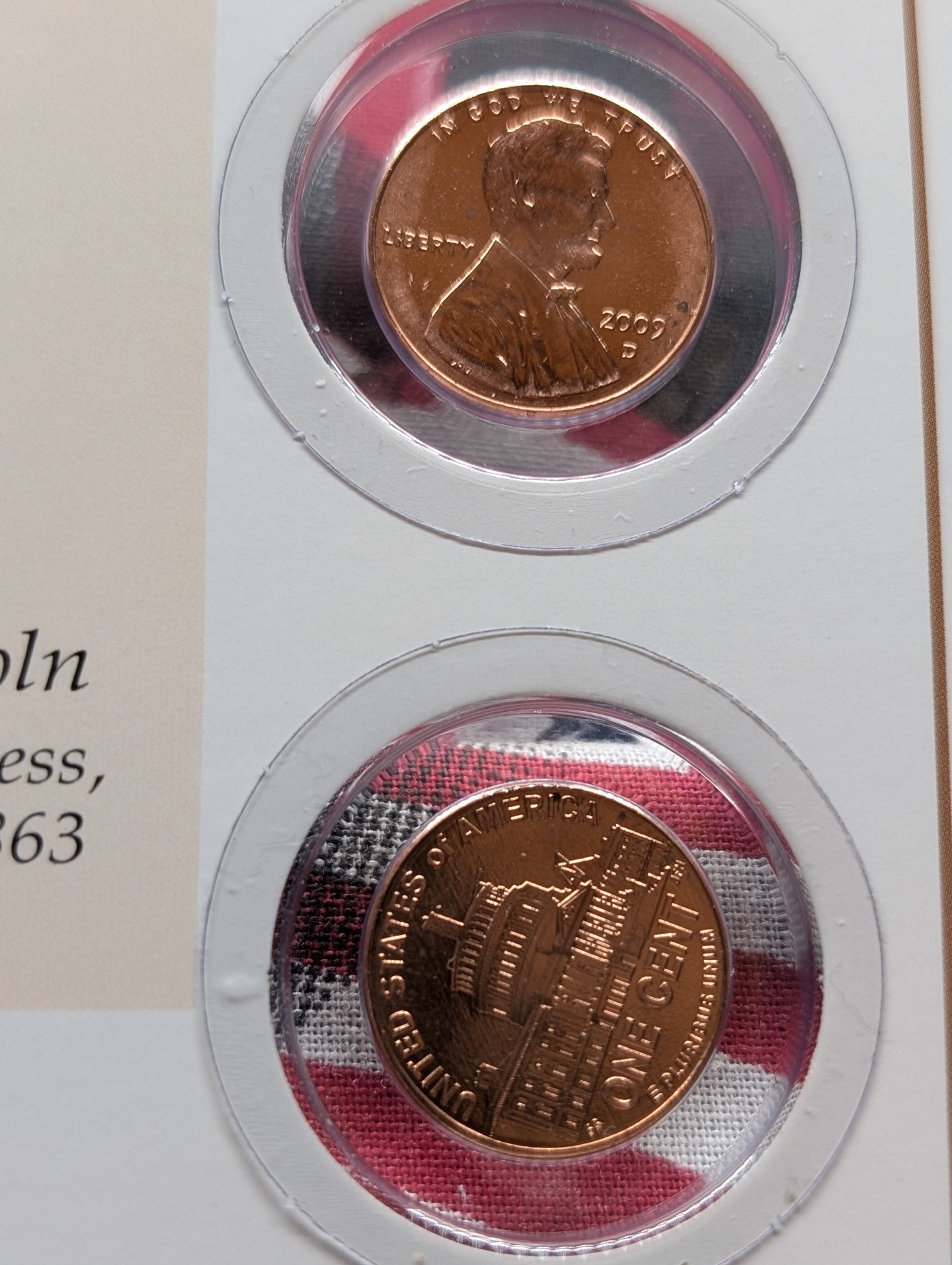 2009 P & D Lincoln Bicentennial One Cent Series Vol. Four