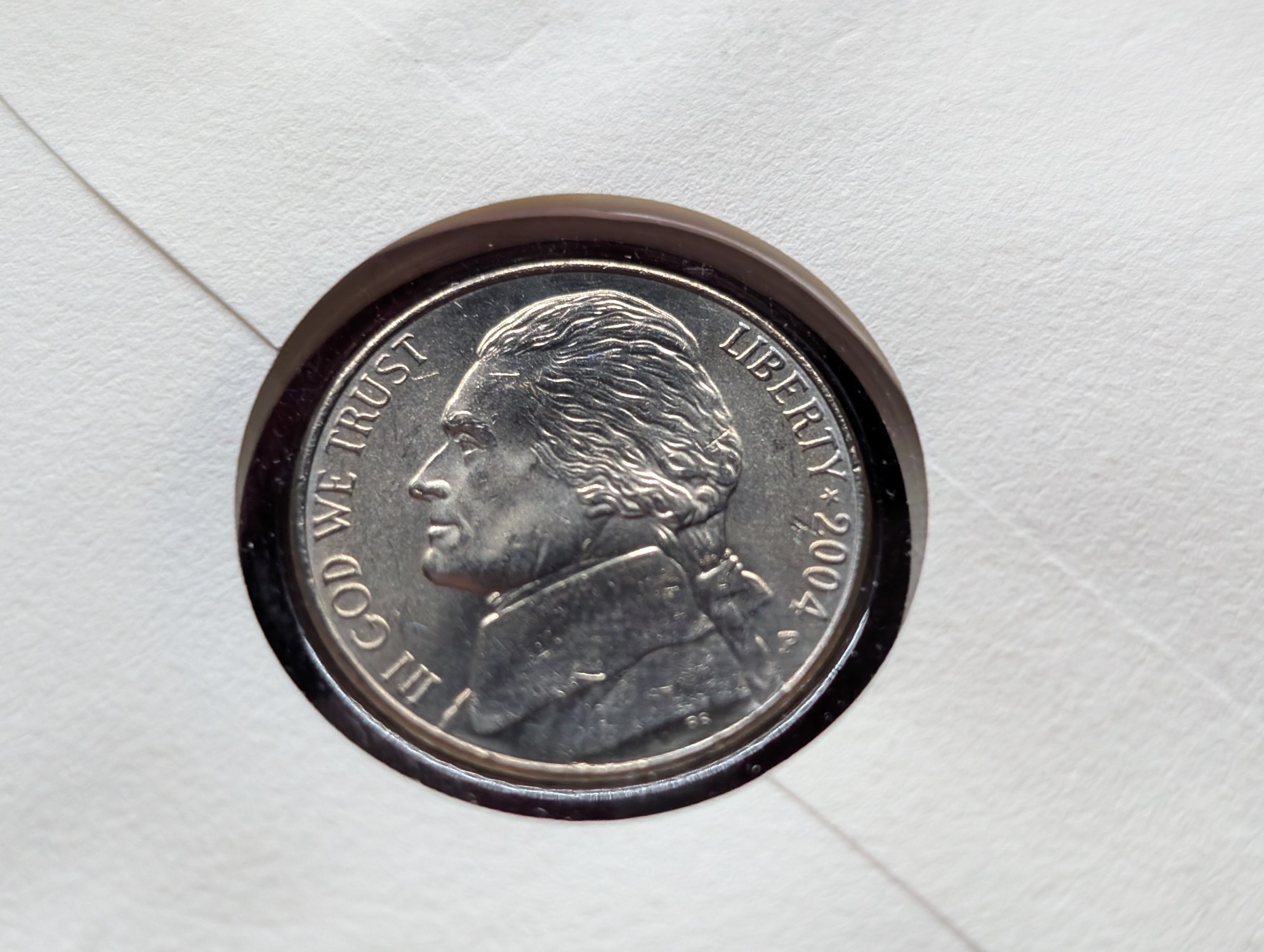 2004-P Louisiana Purchase Jefferson Nickel With First Day Cachet