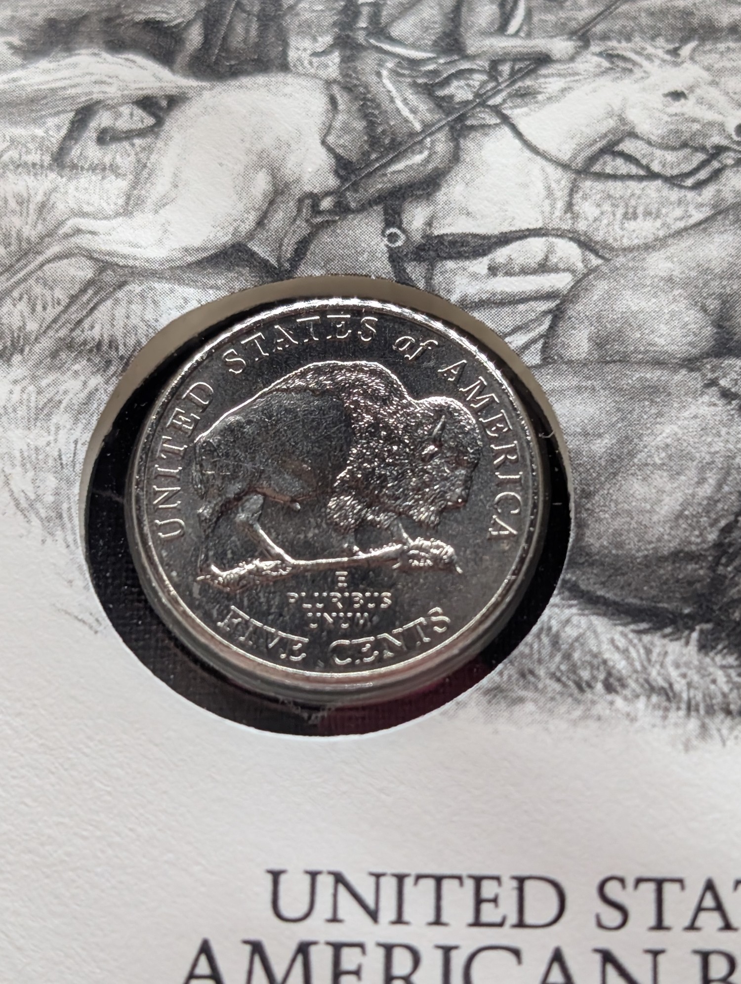 2005-P American Bison Jefferson Nickel With First Day Cachet